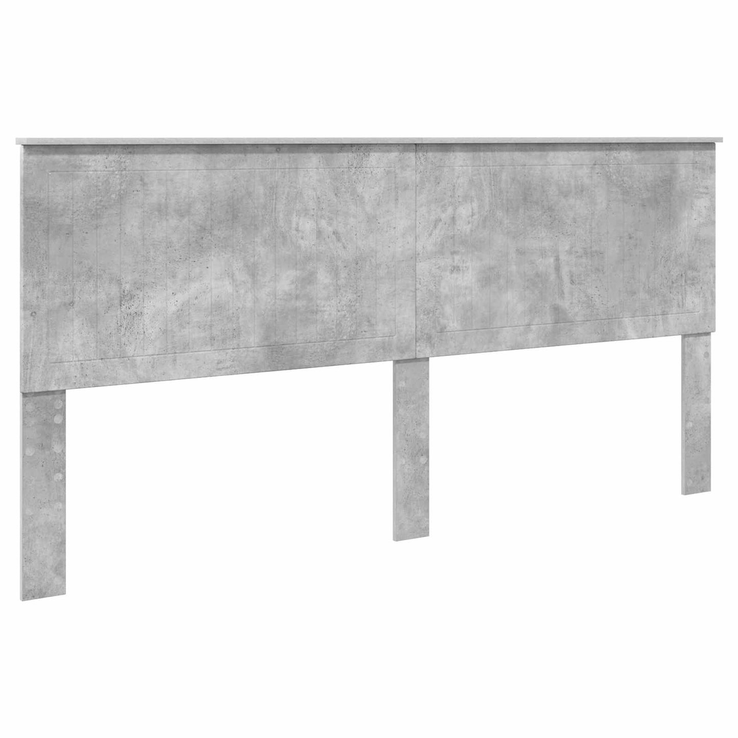 vidaXL Σκελετός Κρεβατιού Σκυρόδεμα Γκρι 200 x 200 cm Μηχανήματος Ξύλο
