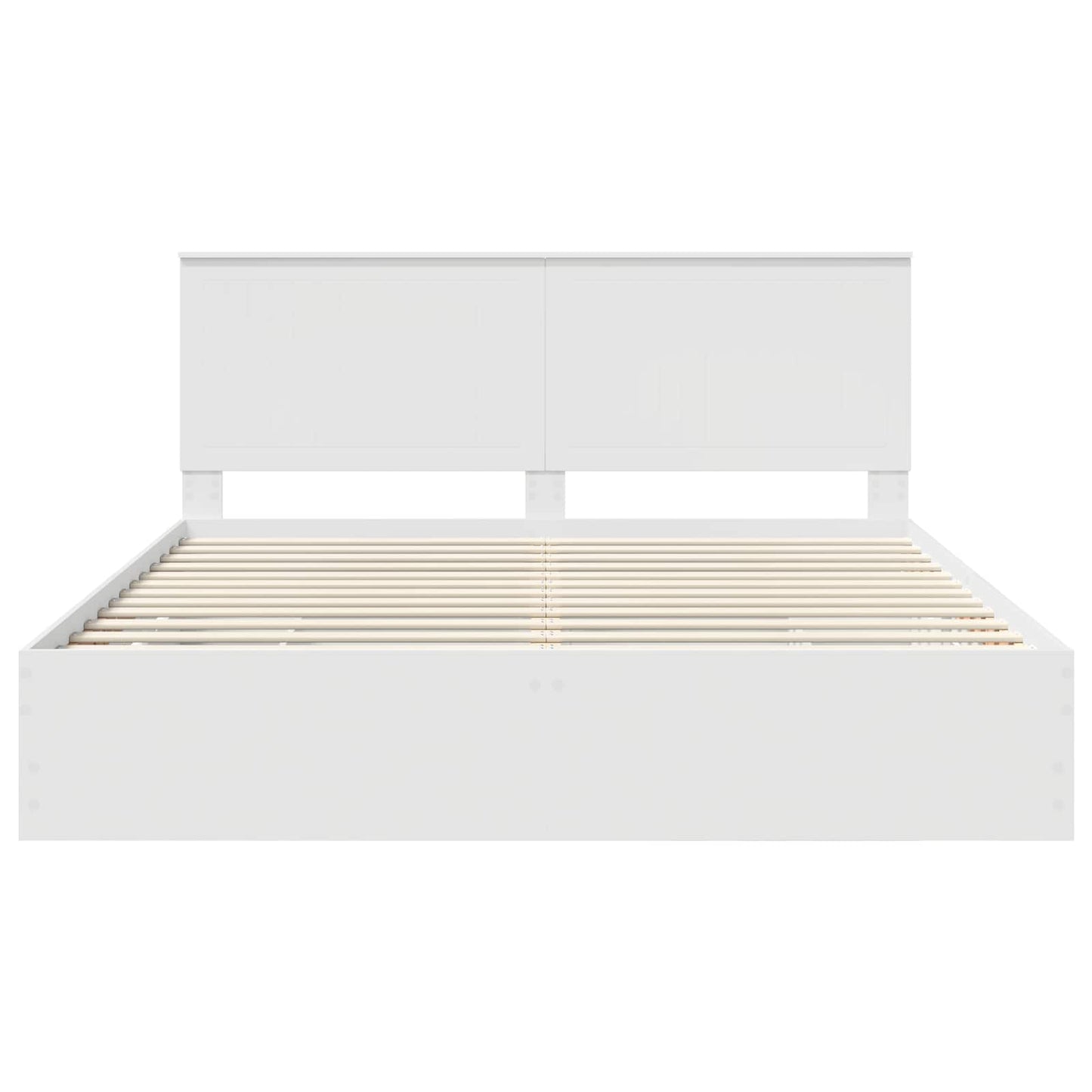 vidaXL Σκελετός Κρεβατιού Λευκό 180 x 200 cm Μηχανήματος Ξύλο