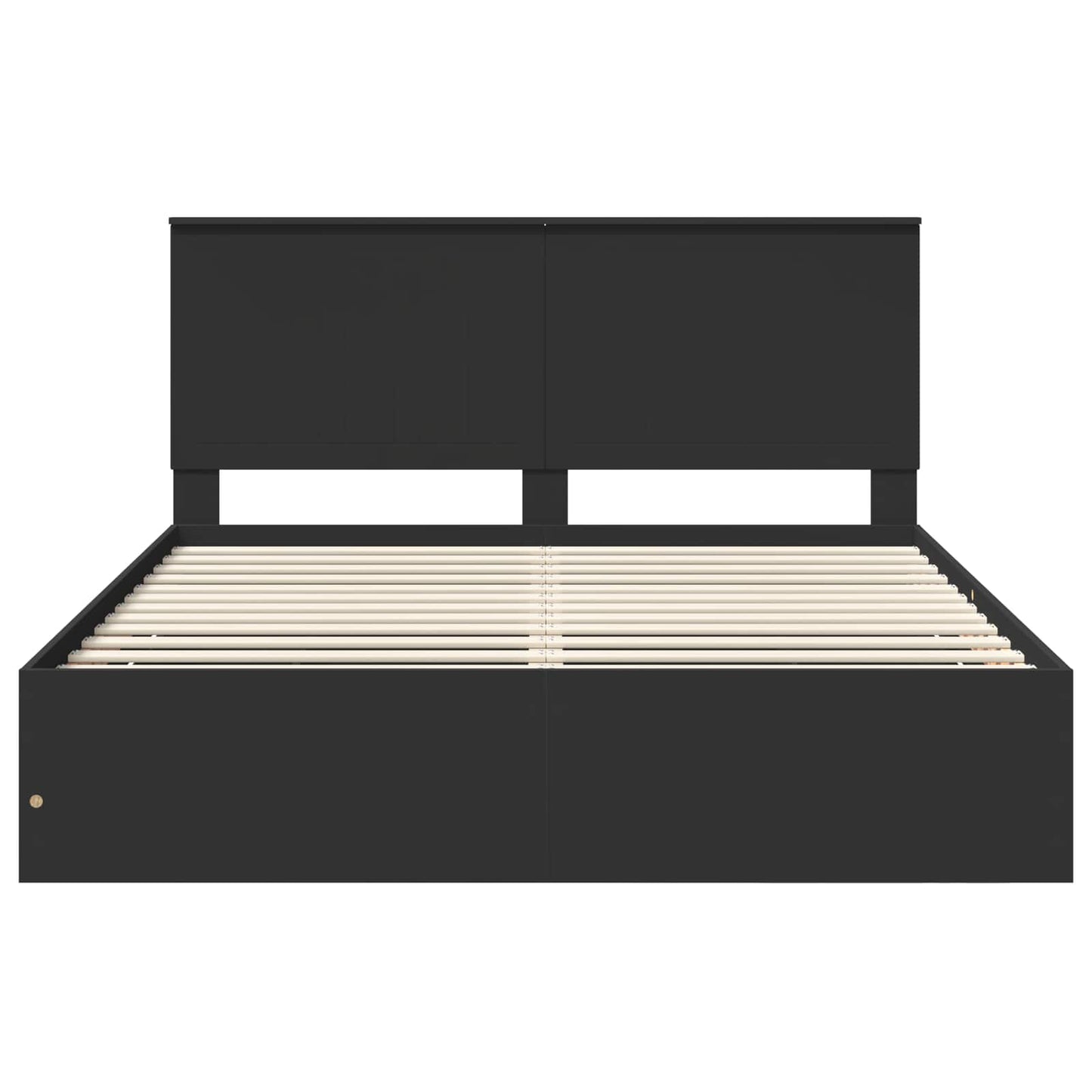 vidaXL Σκελετός Κρεβατιού Μαύρο 160 x 200 cm Μηχανήματος Ξύλο