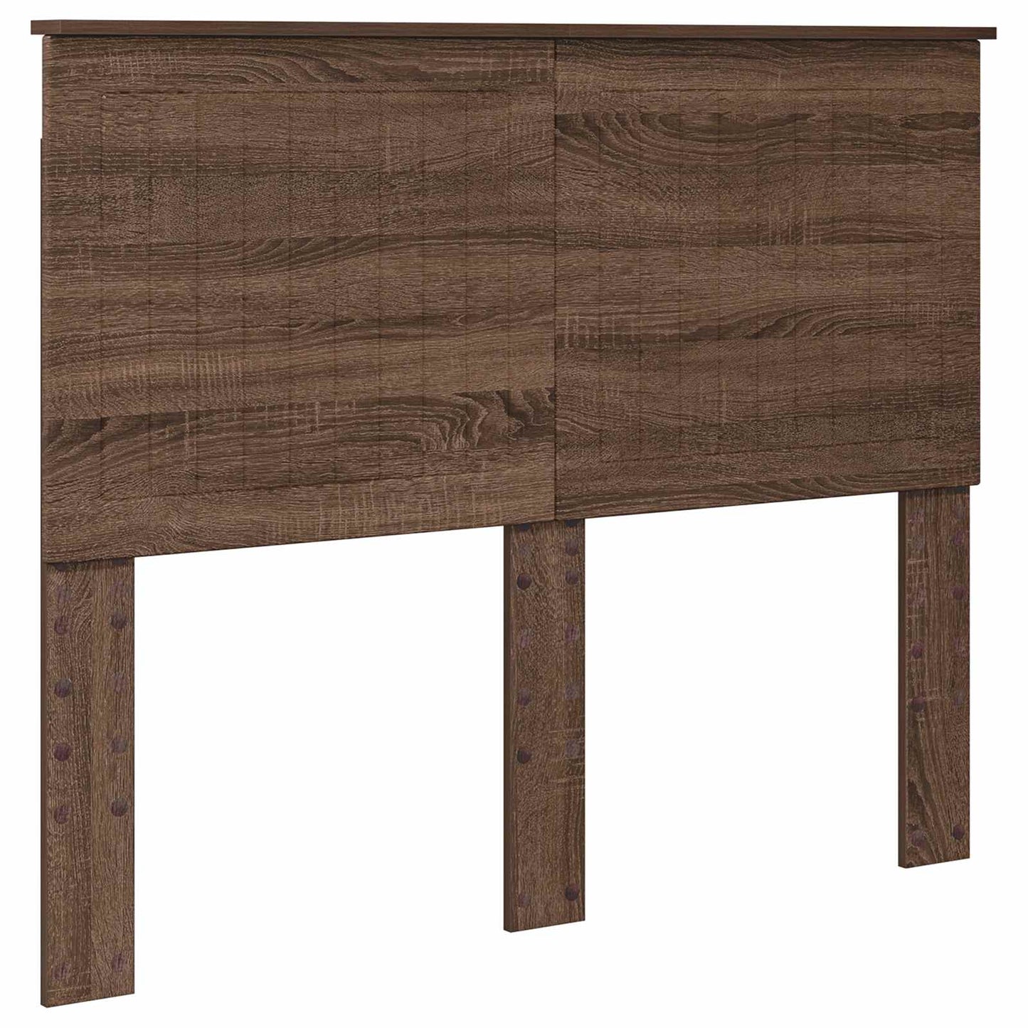 vidaXL Σκελετός Κρεβατιού Καφέ δρυς 135 x 190 cm Μηχανήματος Ξύλο