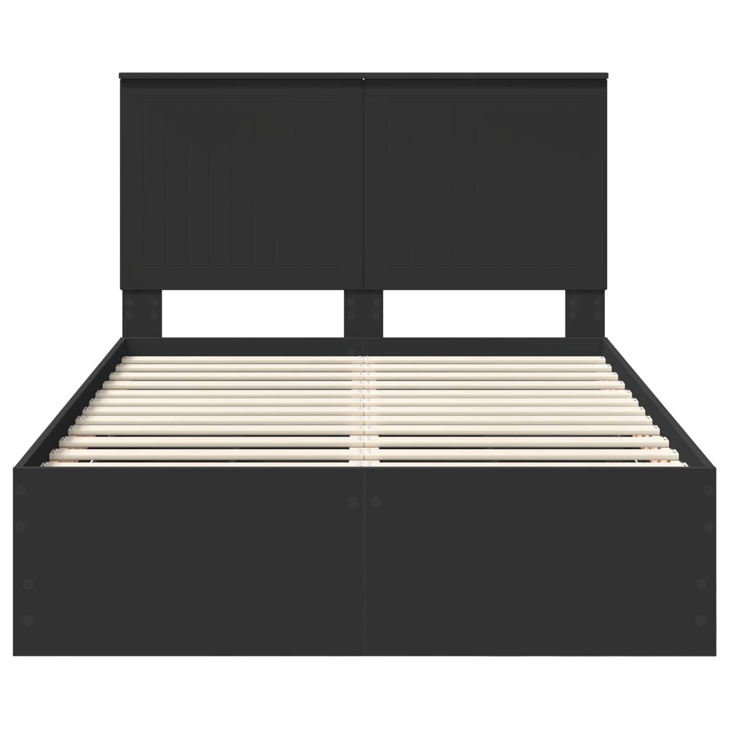 vidaXL Σκελετός Κρεβατιού Μαύρο 120 x 190 cm Μηχανήματος Ξύλο