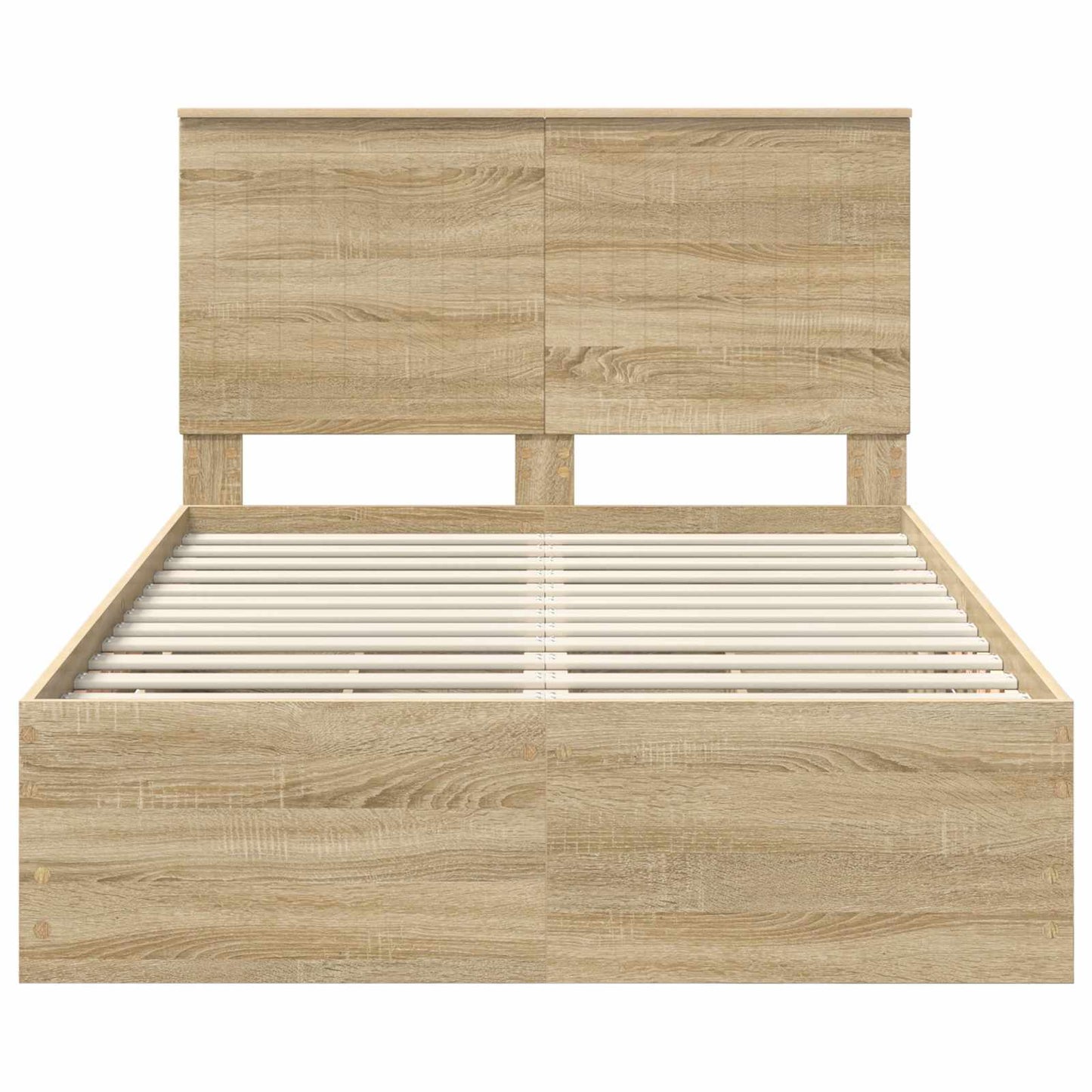 vidaXL Σκελετός Κρεβατιού Δρύς Sonoma 120 x 190 cm Μηχανήματος Ξύλο