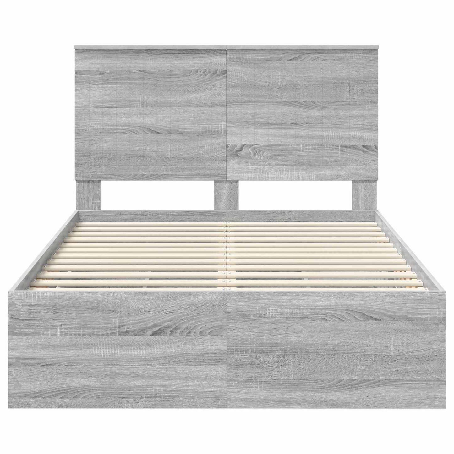 vidaXL Σκελετός Κρεβατιού Γκρίζο Σονομα 120 x 190 cm Μηχανήματος Ξύλο