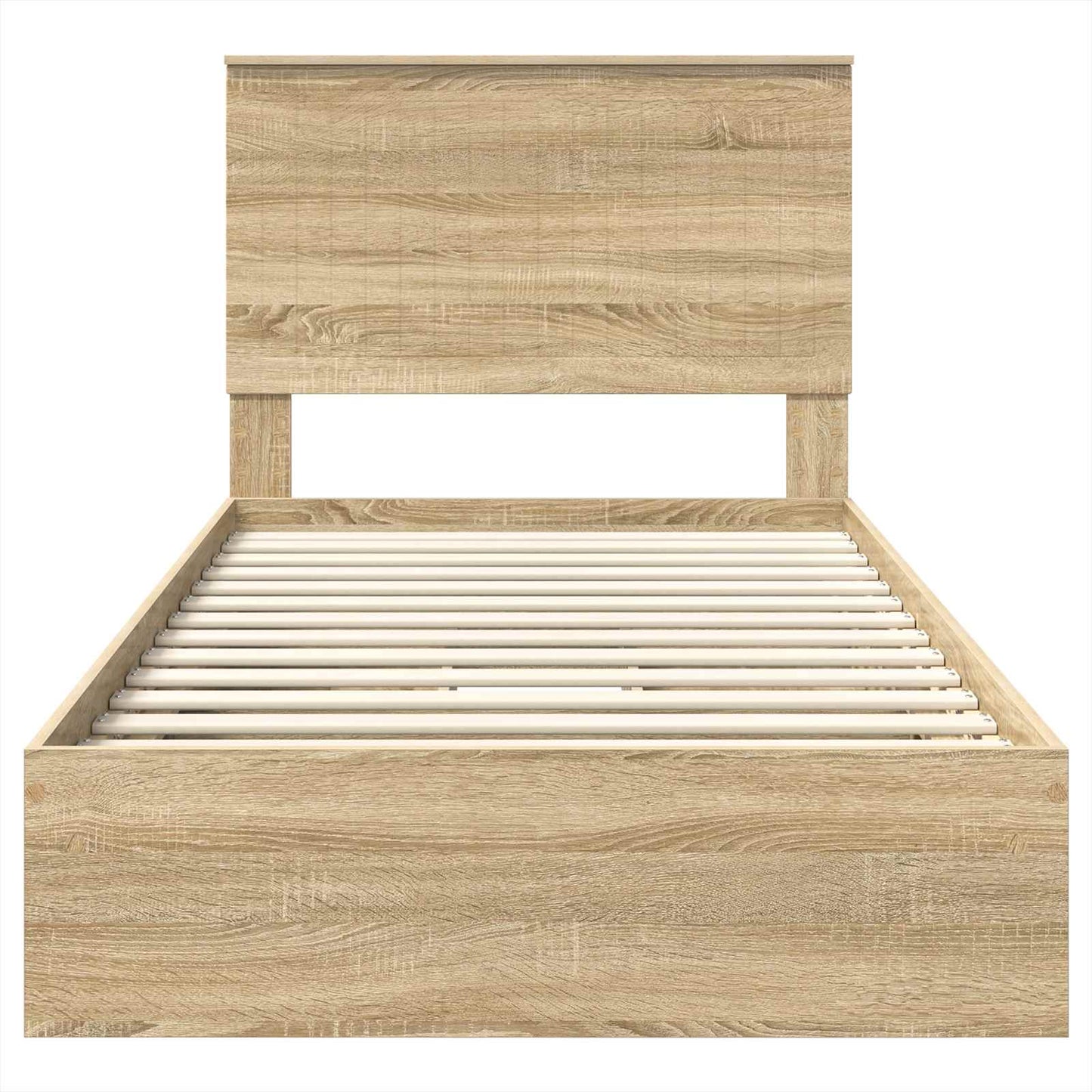 vidaXL Κρεβάτι Αποθήκης Δρύς Sonoma 100 x 200 cm Επεξεργασμένο ξύλο