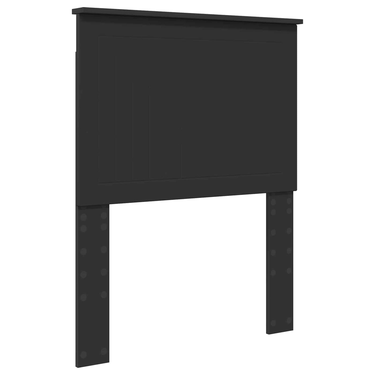 vidaXL Κρεβάτι Αποθήκης Μαύρο 75 x 190 cm Επεξεργασμένο ξύλο