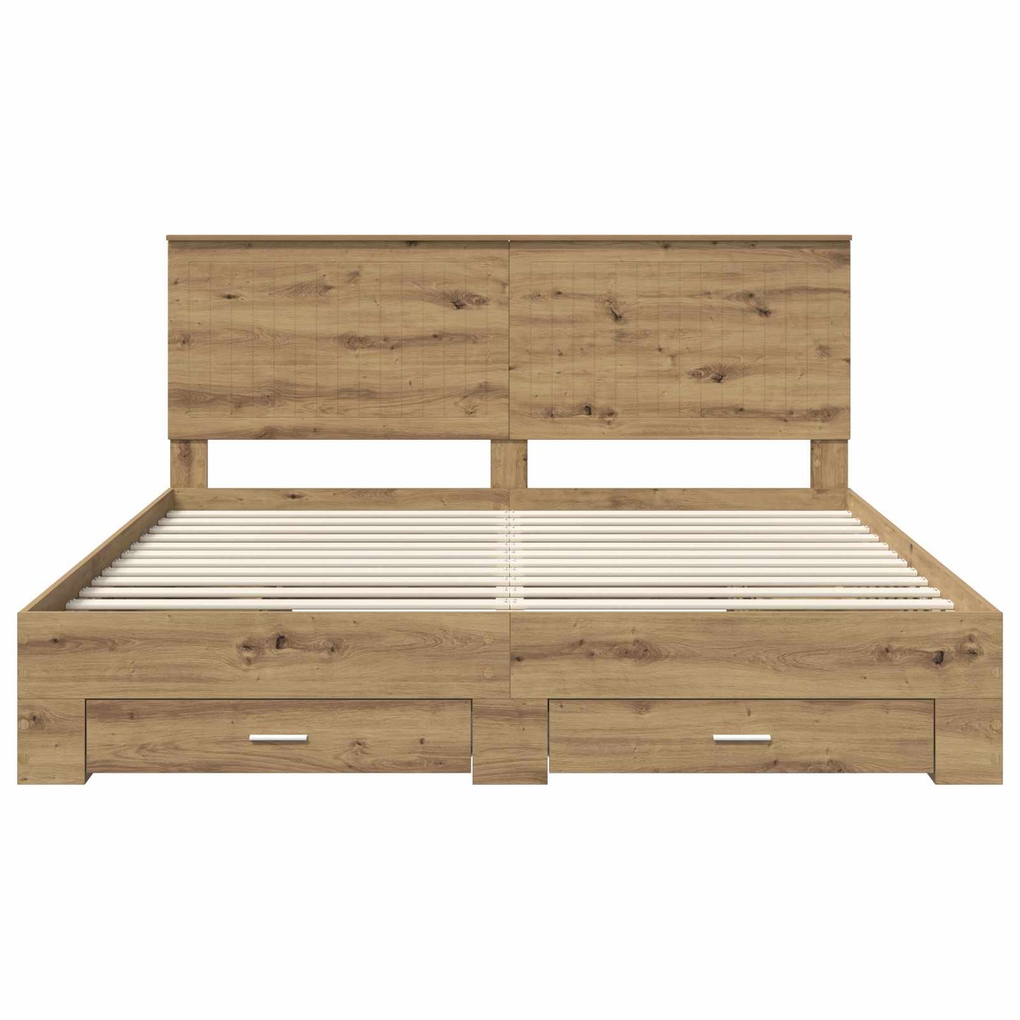 vidaXL Σκελετός Κρεβατιού Artisan Oak 180 x 200 cm Επεξεργασμένο ξύλο