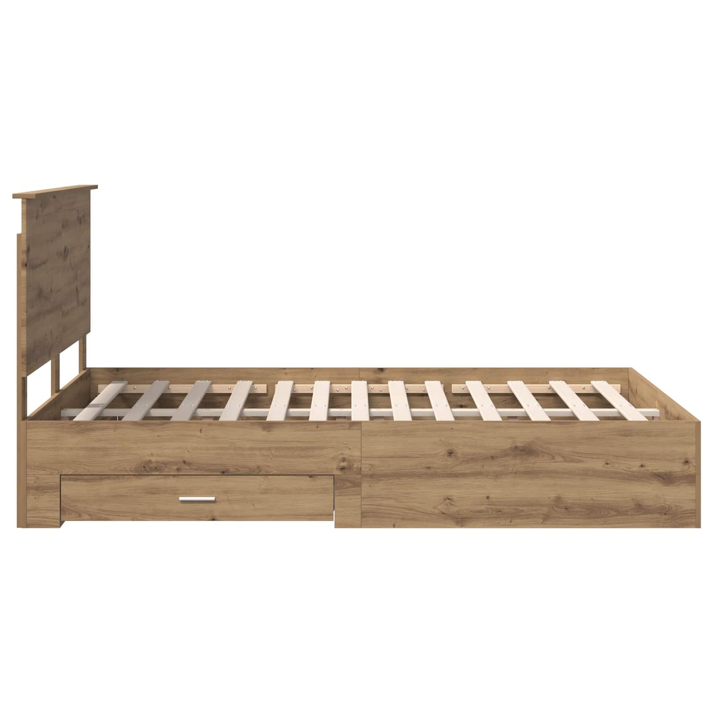 vidaXL Σκελετός Κρεβατιού Artisan Oak 135 x 190 cm Επεξεργασμένο ξύλο