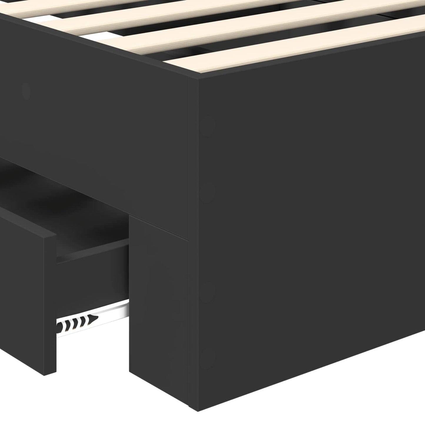 vidaXL Σκελετός Κρεβατιού με κεφαλάρι Μαύρο και Ασημί 100 x 200 cm