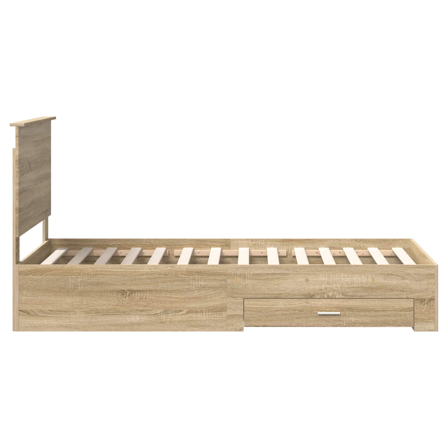 vidaXL Σκελετός Κρεβατιού Δρύς Sonoma 90 x 190 cm Επεξεργασμένο ξύλο