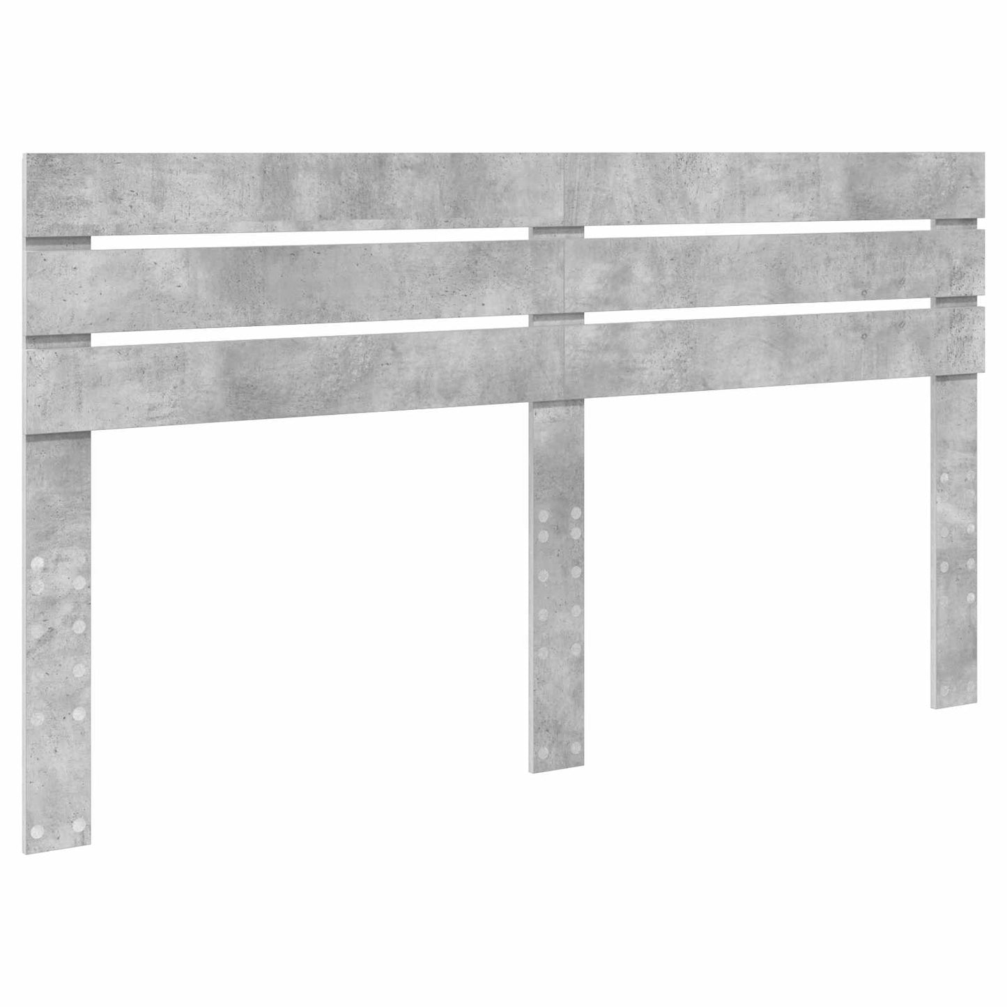 vidaXL Σκελετός Κρεβατιού Σκυρόδεμα Γκρι 200 x 200 cm Μηχανήματος Ξύλο