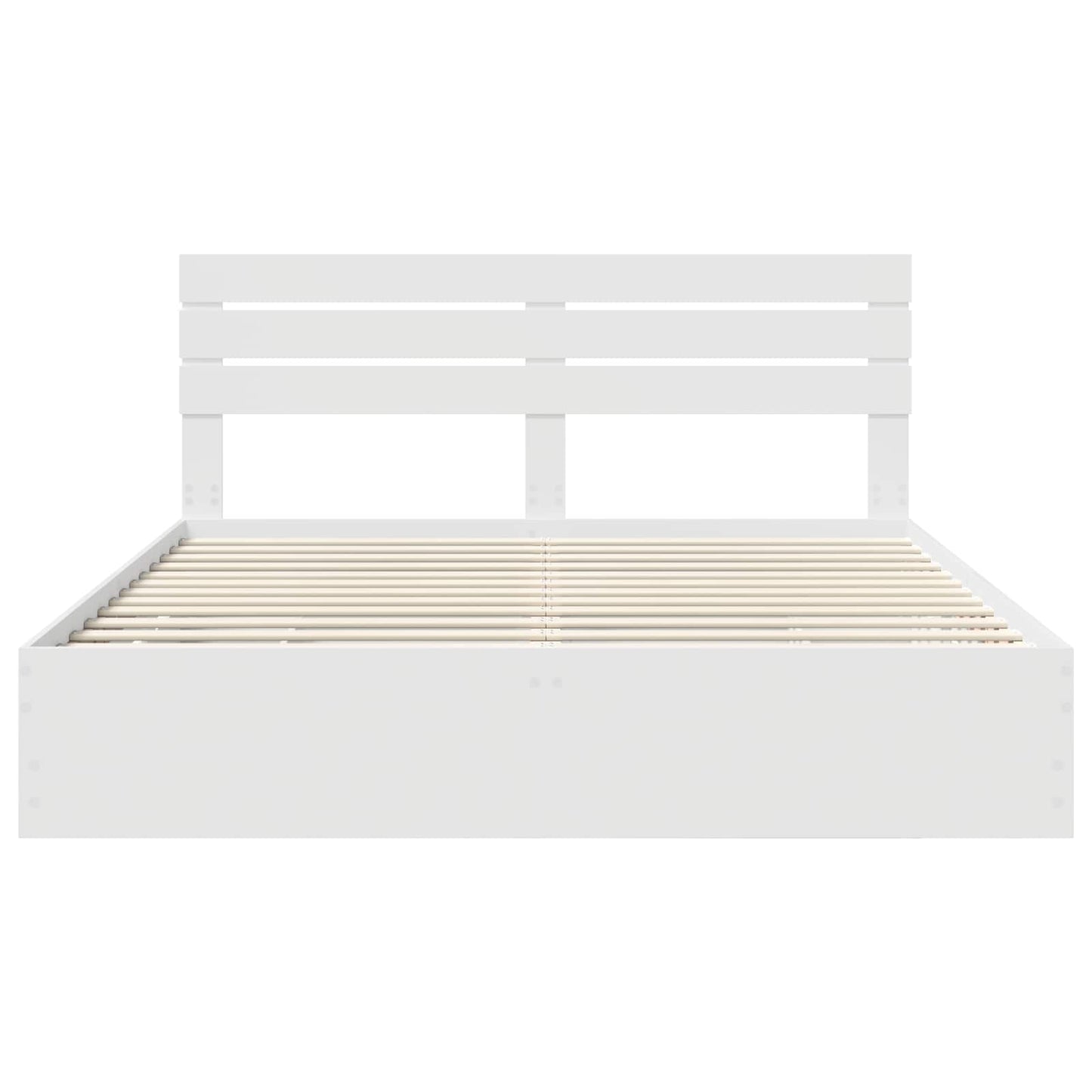 vidaXL Σκελετός Κρεβατιού Λευκό 180 x 200 cm Μηχανήματος Ξύλο