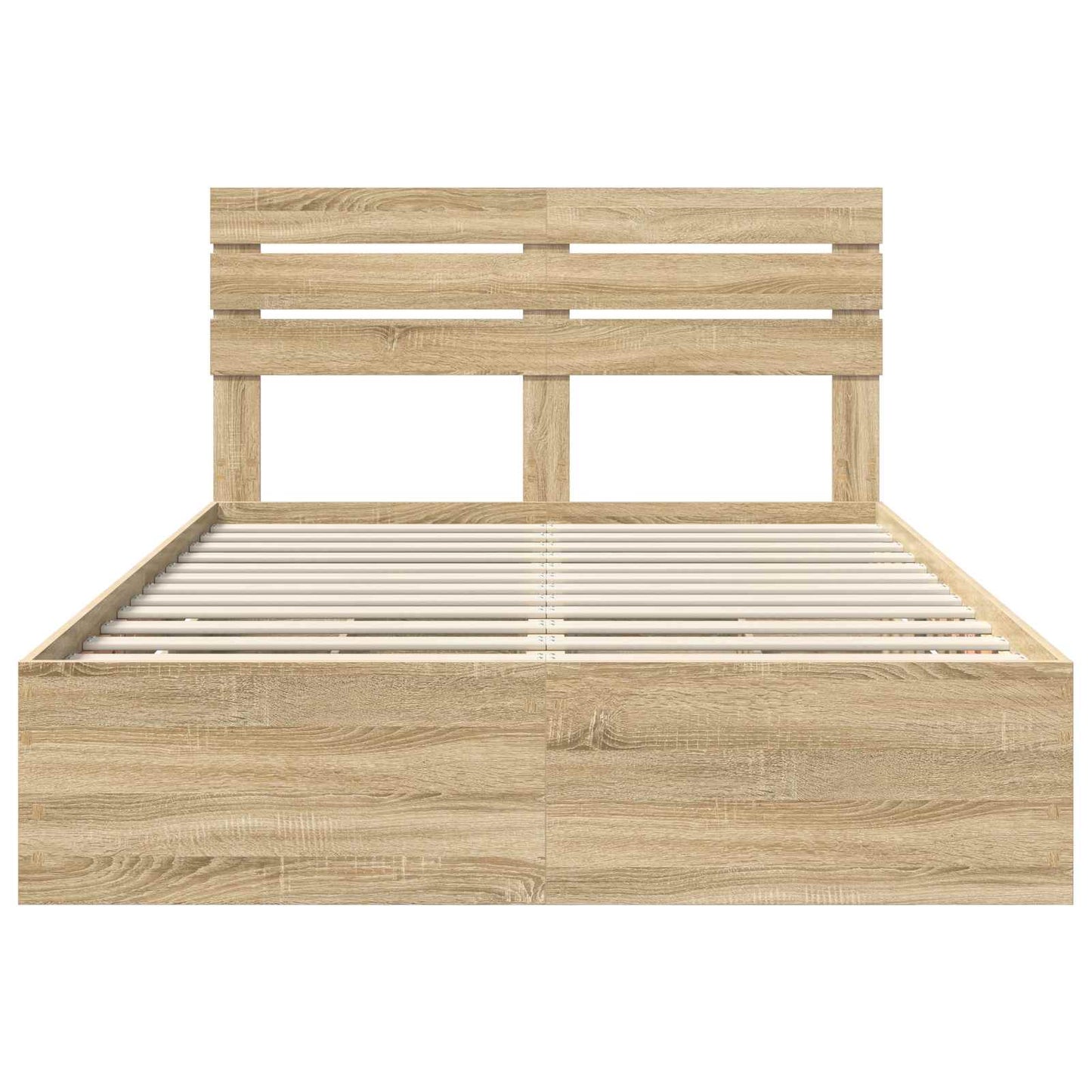 vidaXL Σκελετός Κρεβατιού Δρύς Sonoma 160 x 200 cm Μηχανήματος Ξύλο