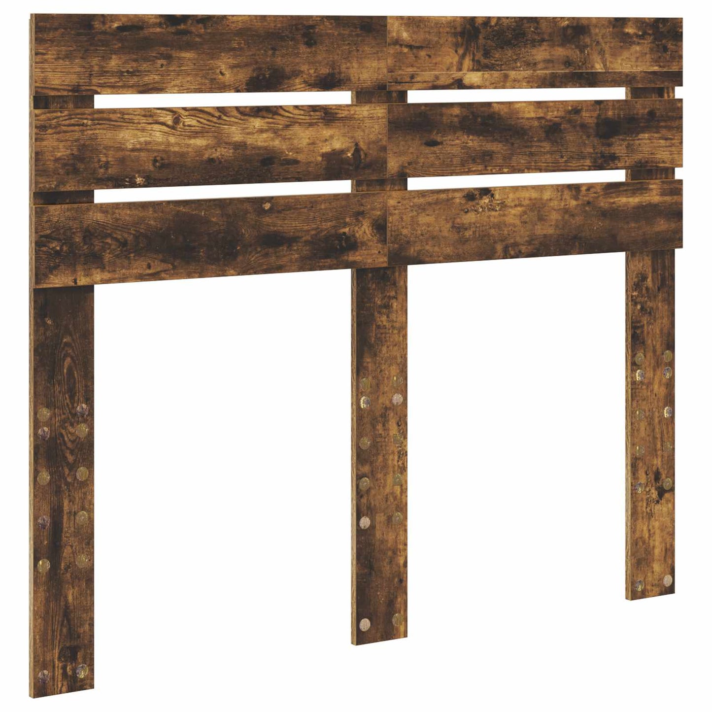 vidaXL Σκελετός Κρεβατιού Καπνιστό Δρύς 135 x 190 cm Μηχανήματος Ξύλο