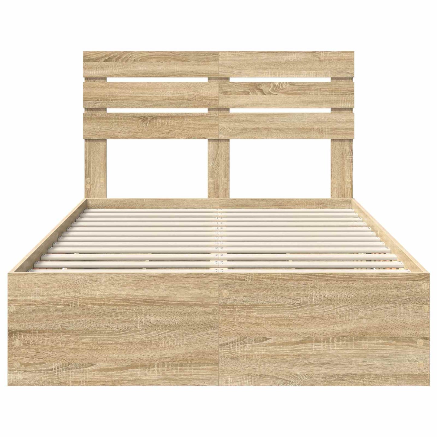 vidaXL Σκελετός Κρεβατιού Δρύς Sonoma 120 x 190 cm Μηχανήματος Ξύλο