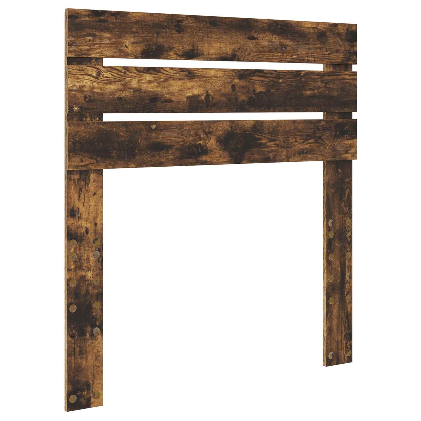 vidaXL Σκελετός Κρεβατιού Καπνιστό Δρύς 75 x 190 cm Μηχανήματος Ξύλο