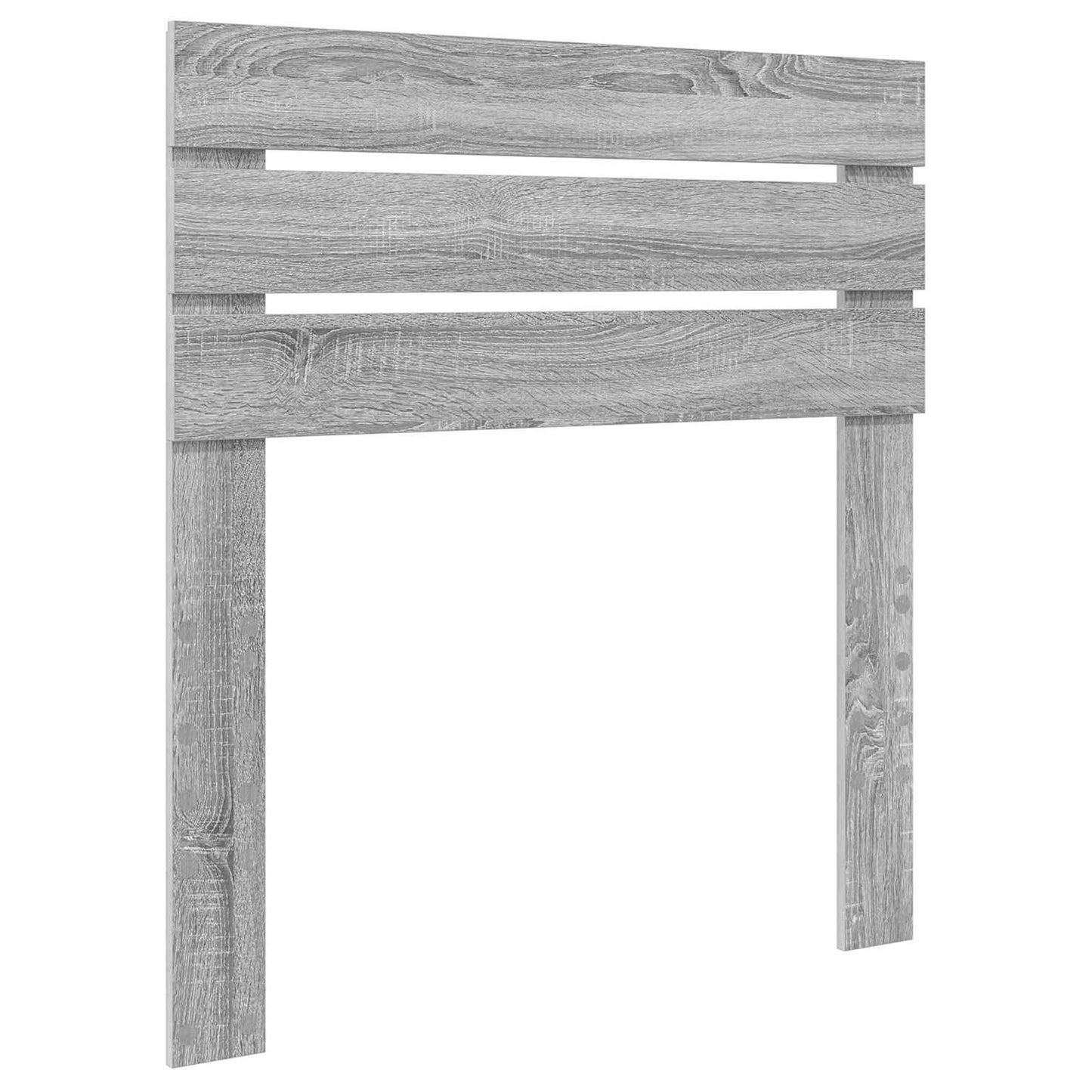 vidaXL Σκελετός Κρεβατιού Γκρίζο Σονομα 75 x 190 cm Μηχανήματος Ξύλο