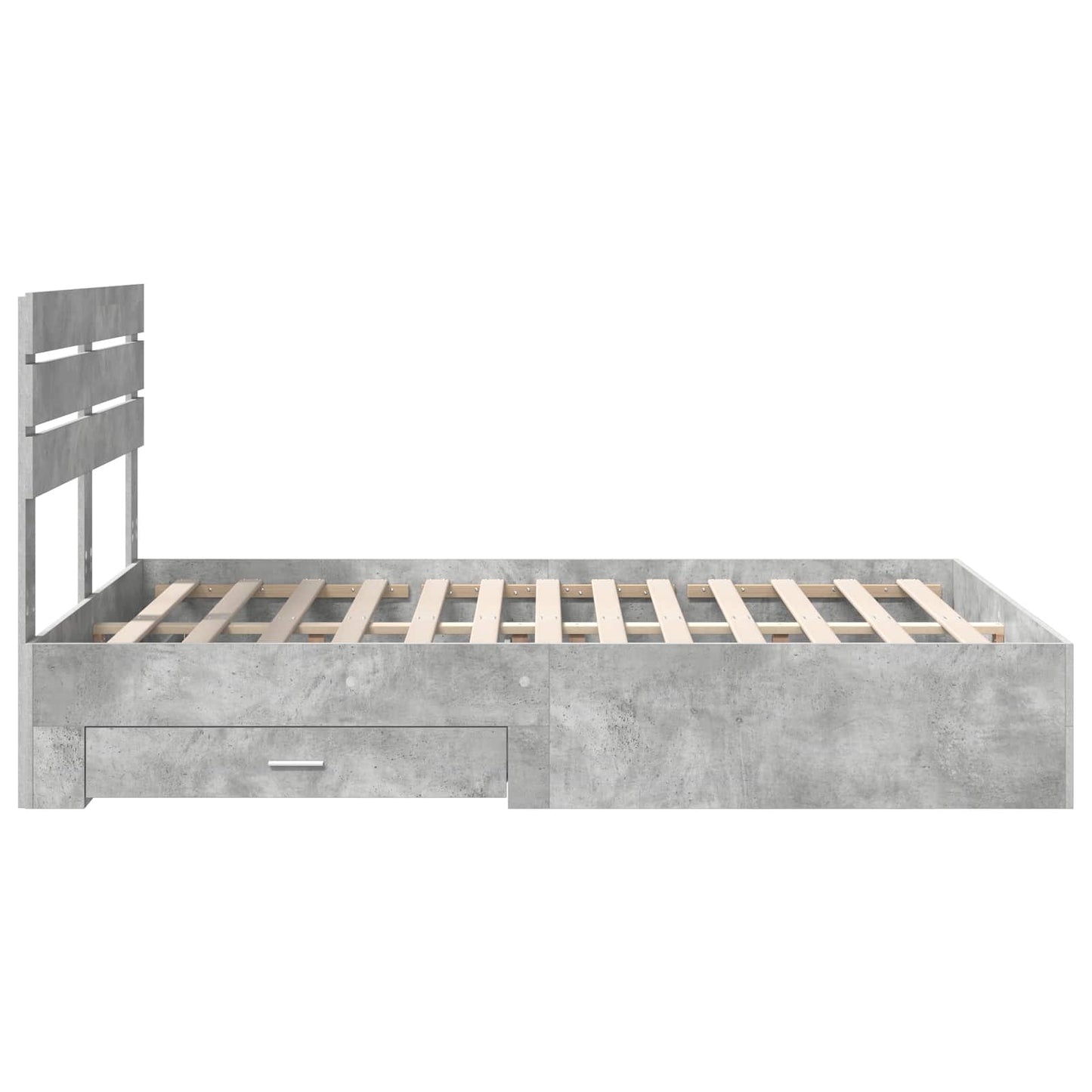 vidaXL Σκελετός Κρεβατιού με συρτάρι με κεφαλάρι Επεξεργασμένο ξύλο