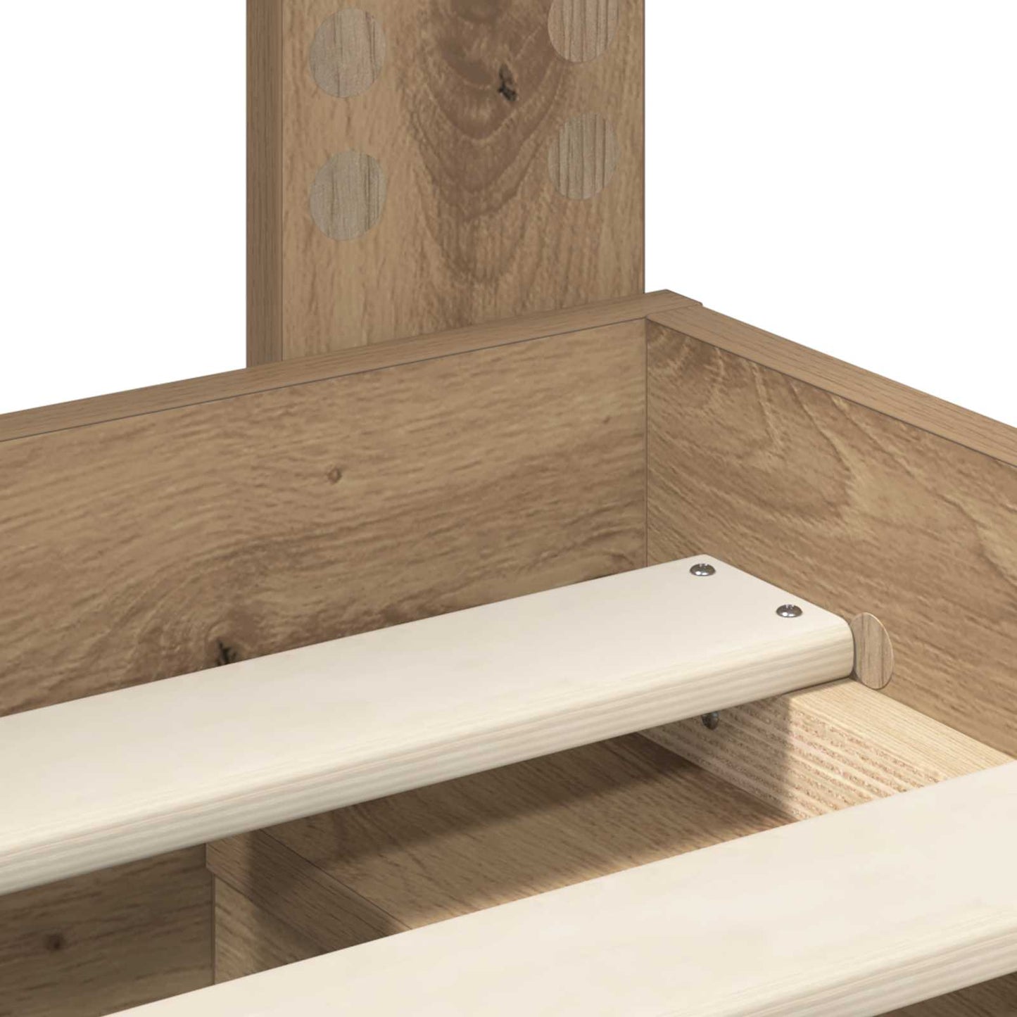 vidaXL Σκελετός Κρεβατιού Καρυδιά Χειροποίητης Εργασίας 90 x 190 cm