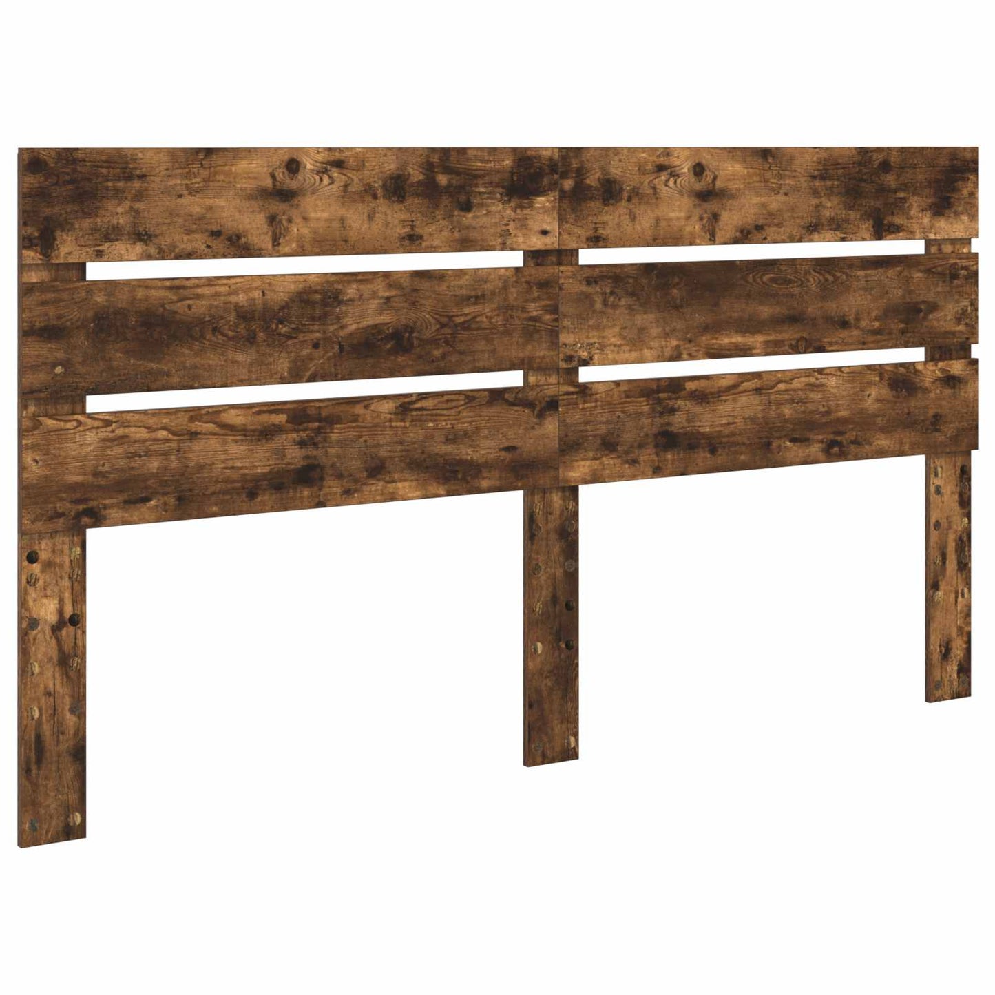 vidaXL Σκελετός Κρεβατιού Καπνιστό Δρύς 180 x 200 cm Μηχανήματος Ξύλο