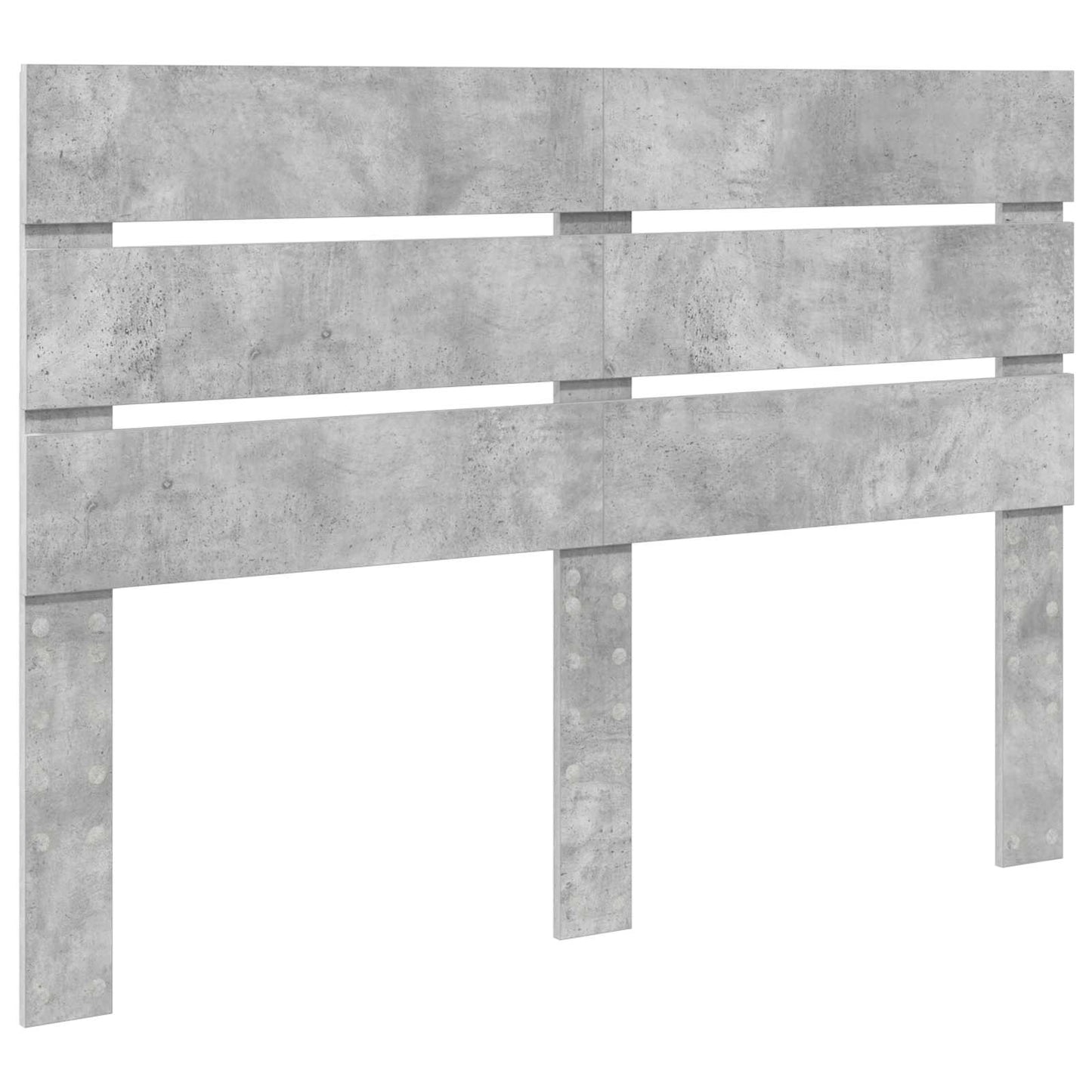 vidaXL Σκελετός Κρεβατιού Σκυρόδεμα Γκρι 150 x 200 cm Μηχανήματος Ξύλο