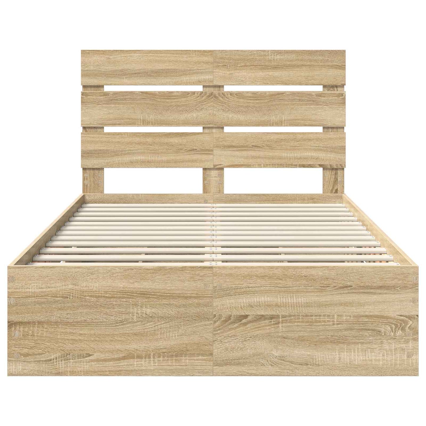 vidaXL Σκελετός Κρεβατιού Δρύς Sonoma 120 x 190 cm Μηχανήματος Ξύλο