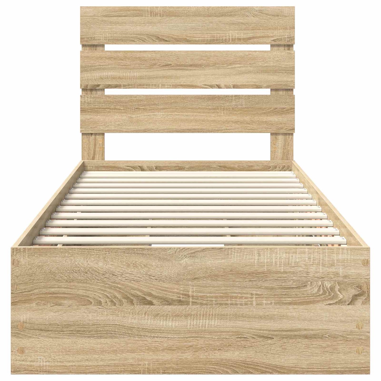 vidaXL Σκελετός Κρεβατιού Δρύς Sonoma 75 x 190 cm Μηχανήματος Ξύλο