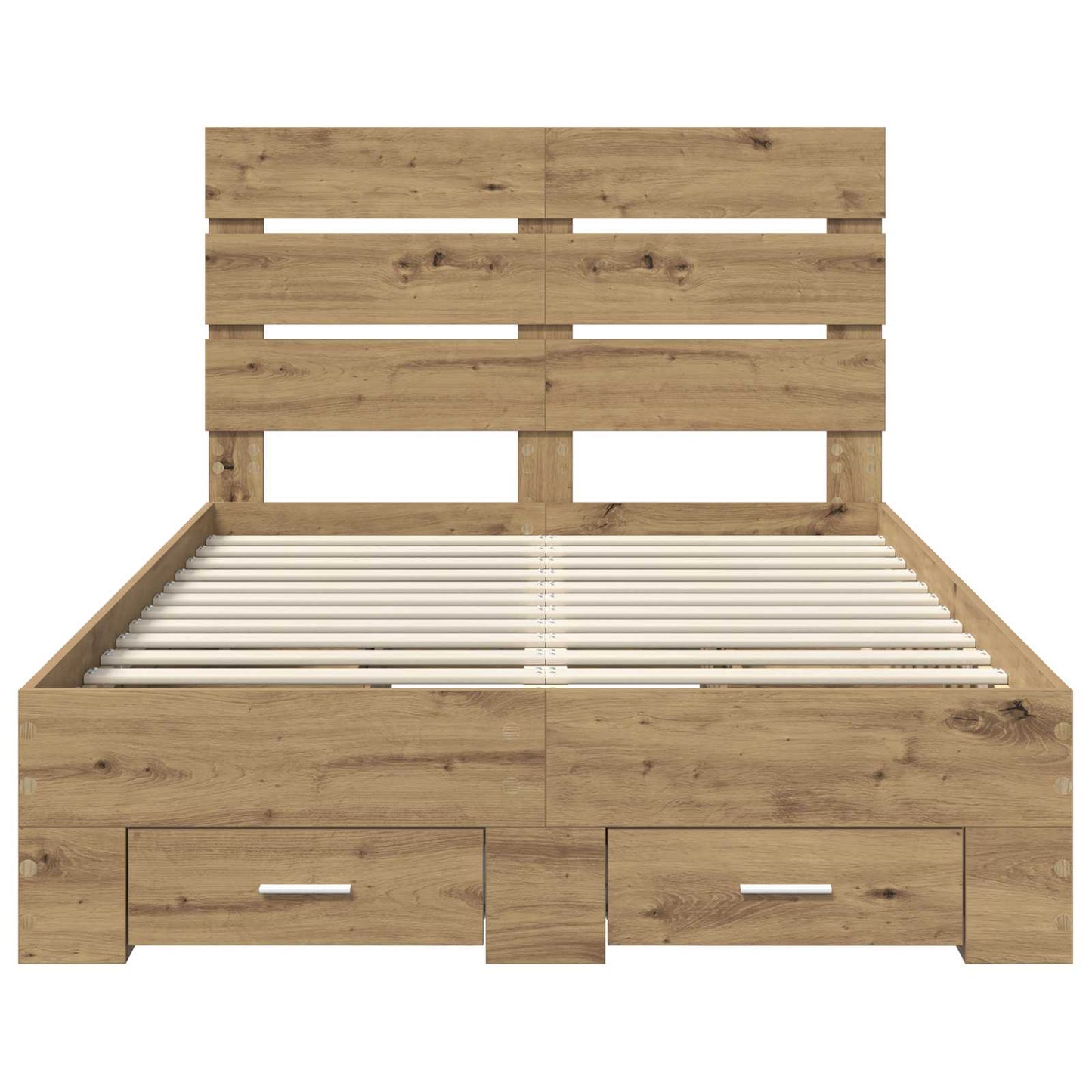 vidaXL Σκελετός Κρεβατιού Artisan Oak 120 x 190 cm Επεξεργασμένο ξύλο