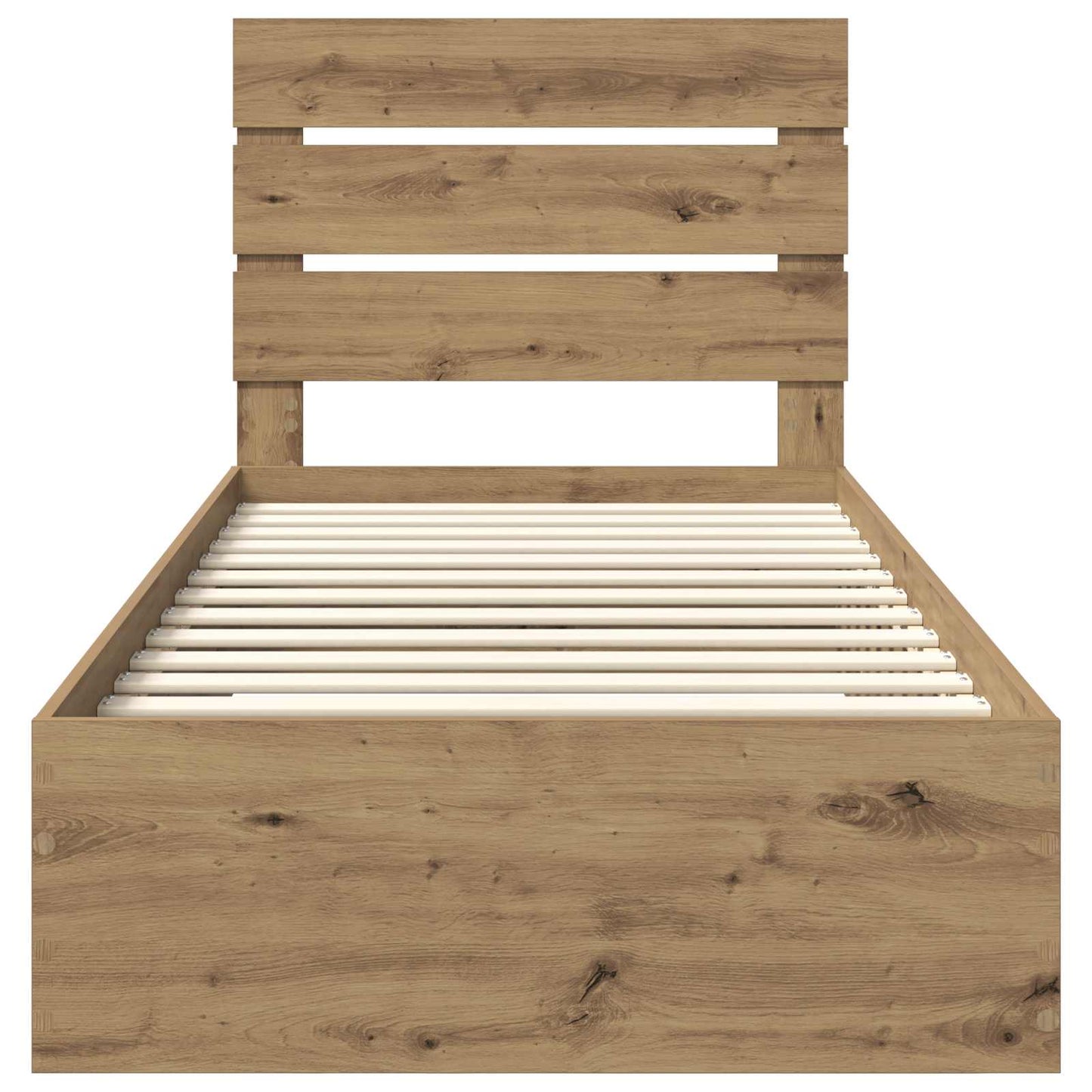 vidaXL Σκελετός Κρεβατιού Artisan Oak 100 x 200 cm Επεξεργασμένο ξύλο