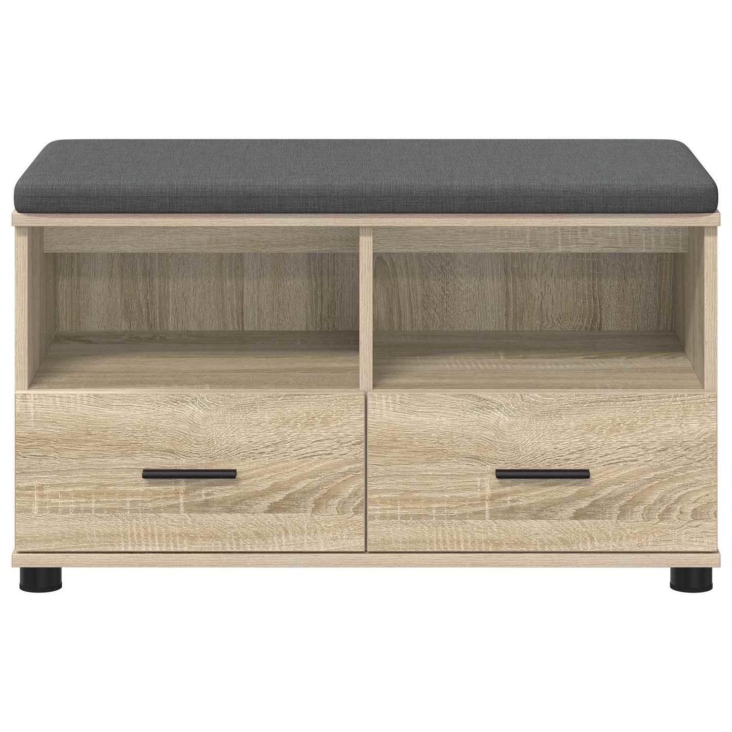 vidaXL Παγκάκι Χαλωρίου με μαξιλάρι Δρύς Sonoma 80 x 38 x 46 εκ