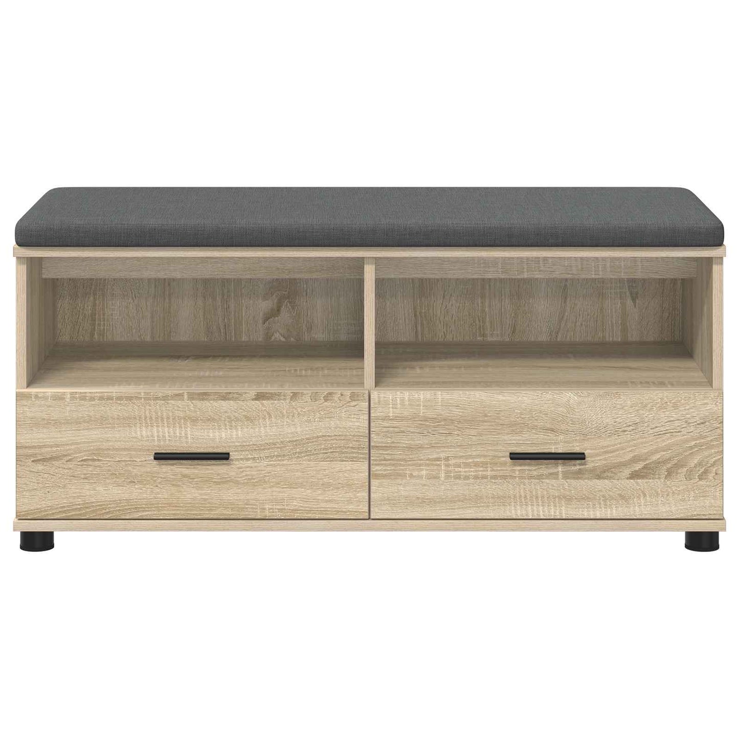 vidaXL Παγκάκι Χαλωρίου με μαξιλάρι Δρύς Sonoma 100 x 38 x 46 εκ