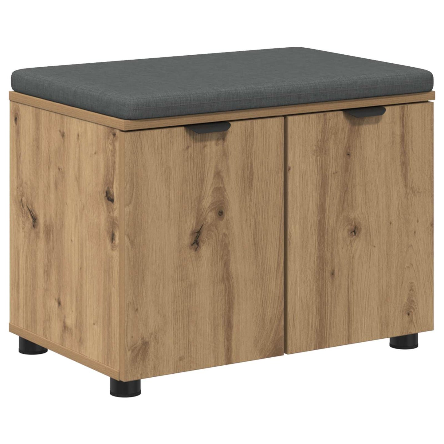 vidaXL Παγκάκι Χαλωρίου Τεχνίτικη Δρυς 60 x 38 x 46 εκ