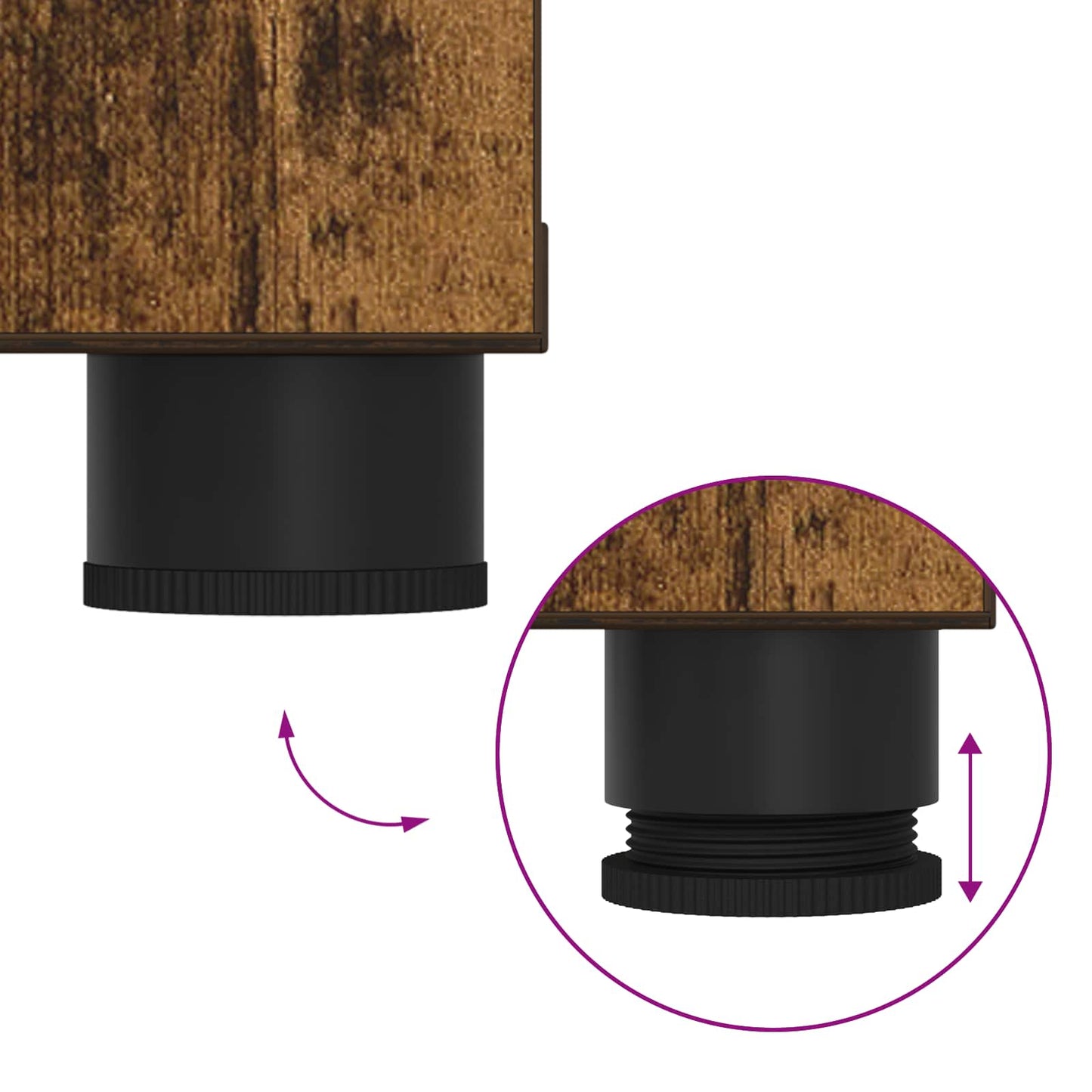 vidaXL Παγκάκι Χαλωρίου με μαξιλάρι Καπνιστό Δρύς 80 x 38 x 46 εκ