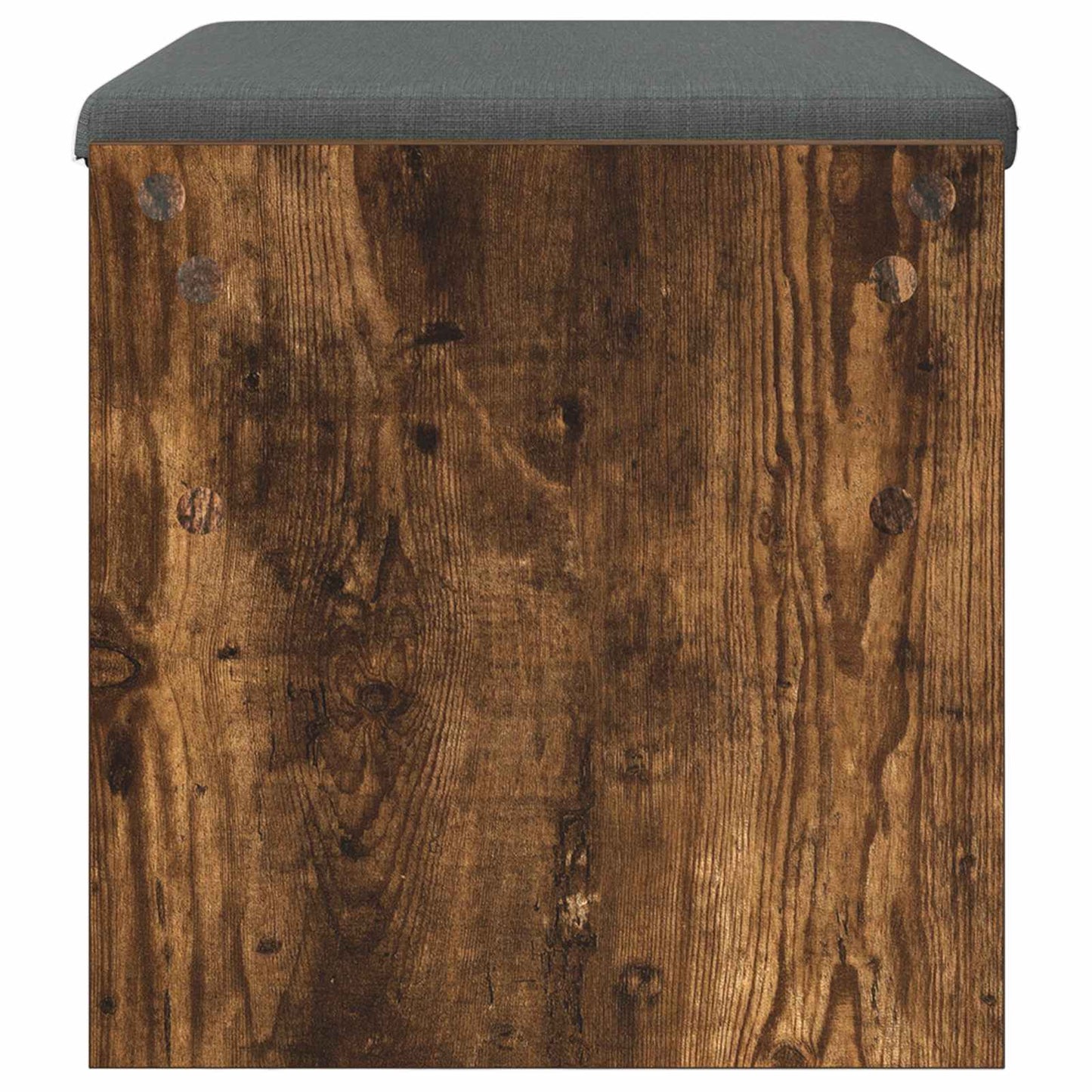 vidaXL Παγκάκι Χαλωρίου με μαξιλάρι Καπνιστό Δρύς 63 x 38 x 40 εκ