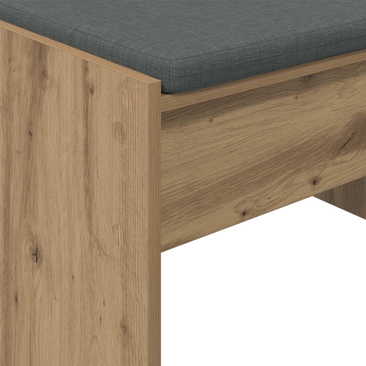 vidaXL Παγκάκι Χαλωρίου με μαξιλάρι Artisan Oak 63 x 38 x 40 εκ