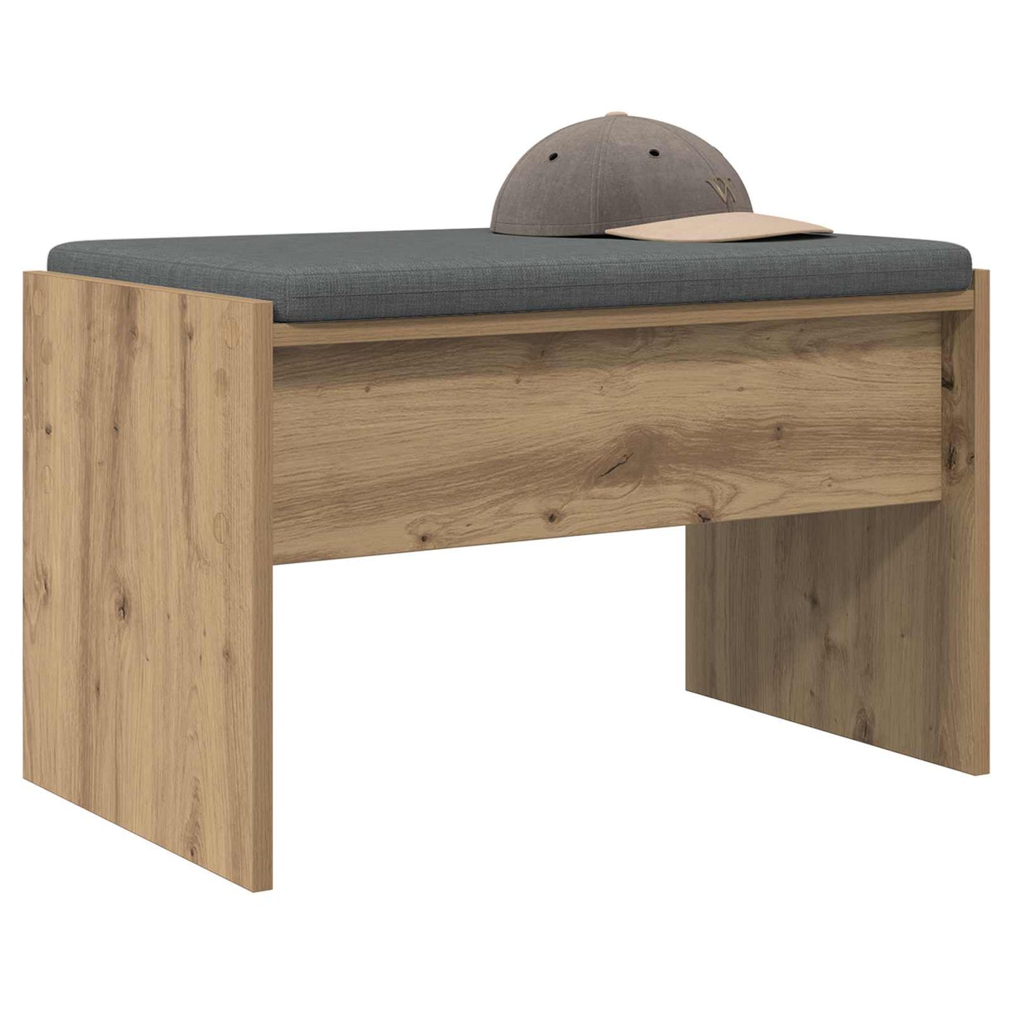 vidaXL Παγκάκι Χαλωρίου με μαξιλάρι Artisan Oak 63 x 38 x 40 εκ