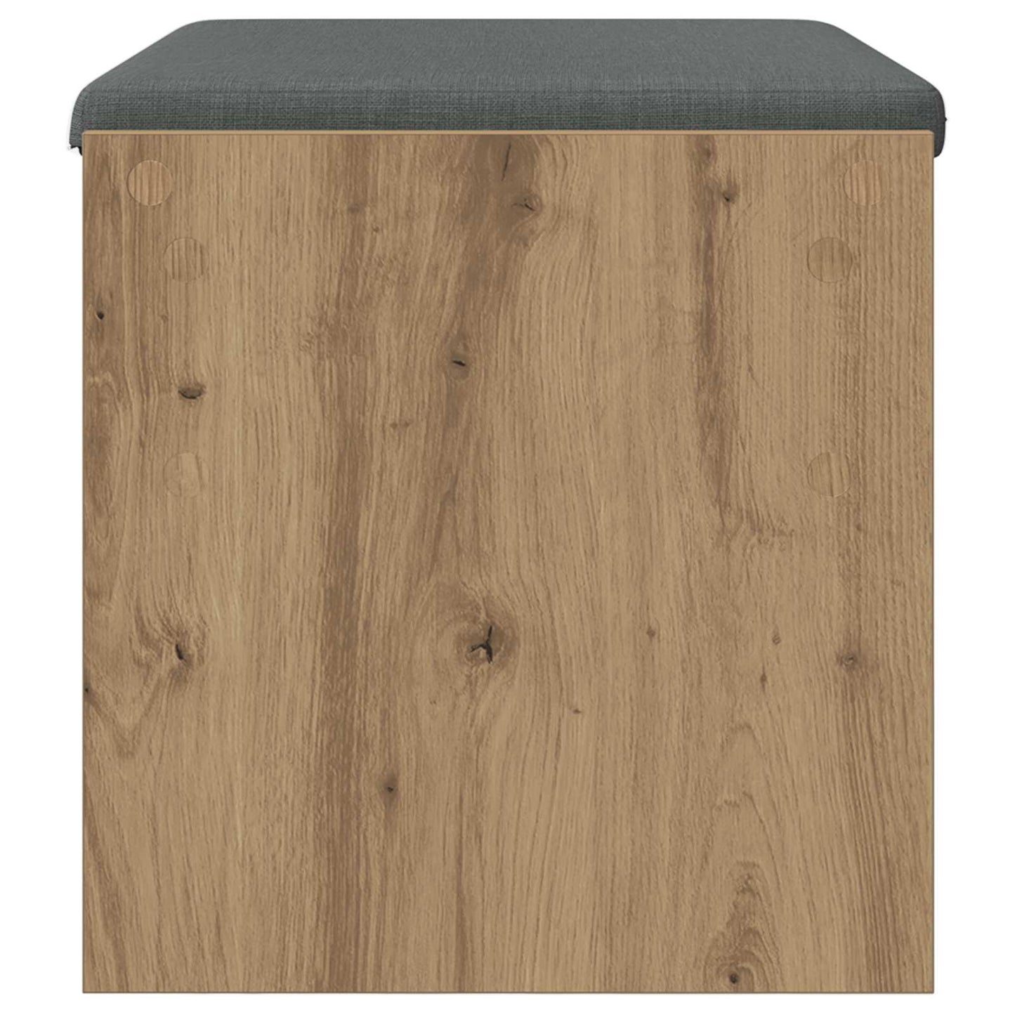 vidaXL Παγκάκι Χαλωρίου με μαξιλάρι Artisan Oak 63 x 38 x 40 εκ