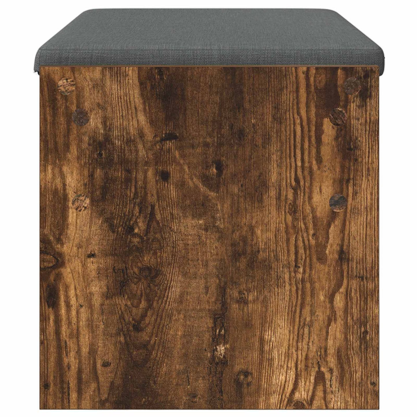 vidaXL Παγκάκι Χαλωρίου με μαξιλάρι Καπνιστό Δρύς 83 x 38 x 40 εκ