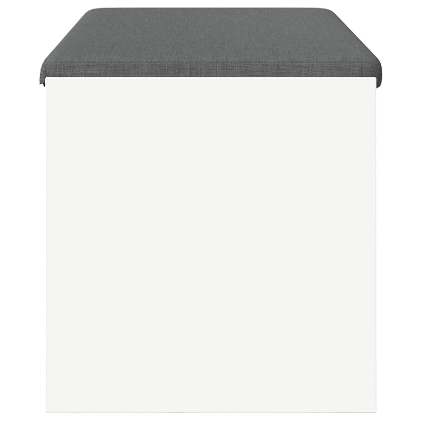vidaXL Παγκάκι Χαλωρίου με μαξιλάρι Λευκό 103 x 38 x 40 εκ