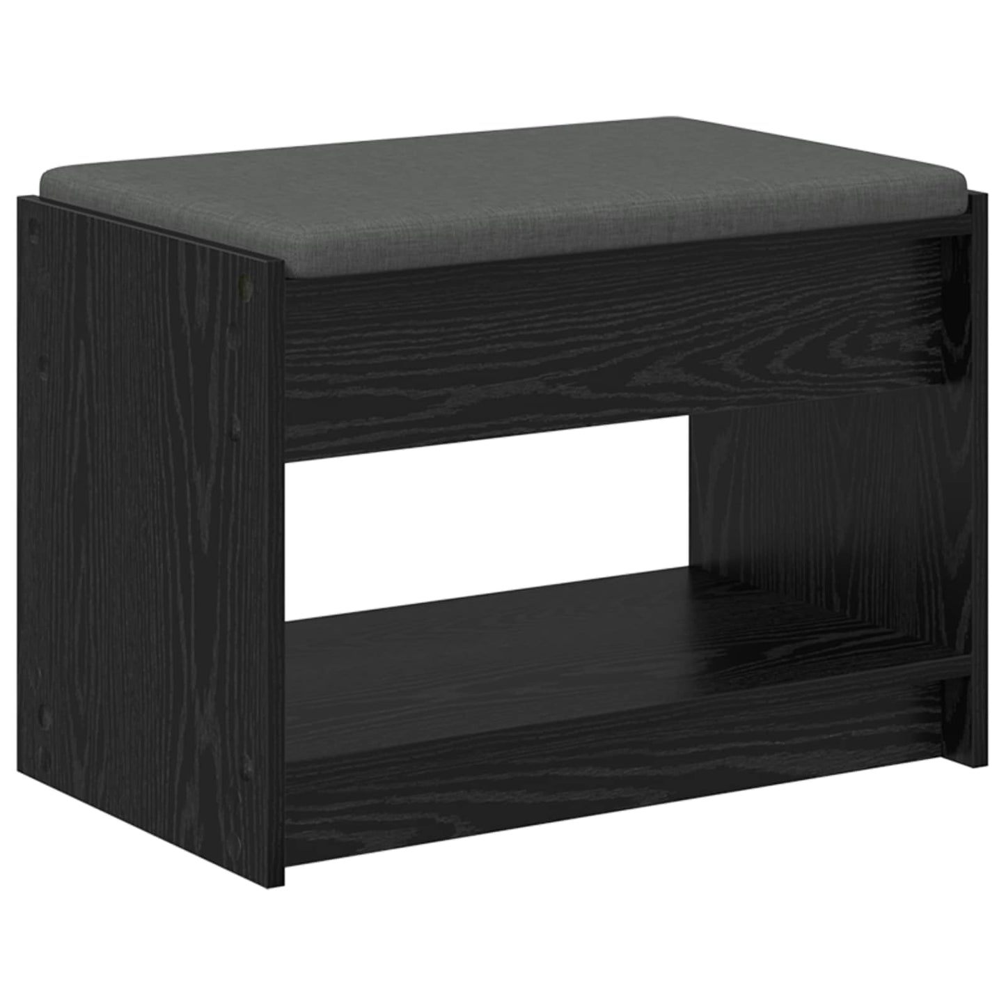 vidaXL Παγκάκι Χαλωρίου Μαύρη Δρυς 63 x 38 x 45 εκ