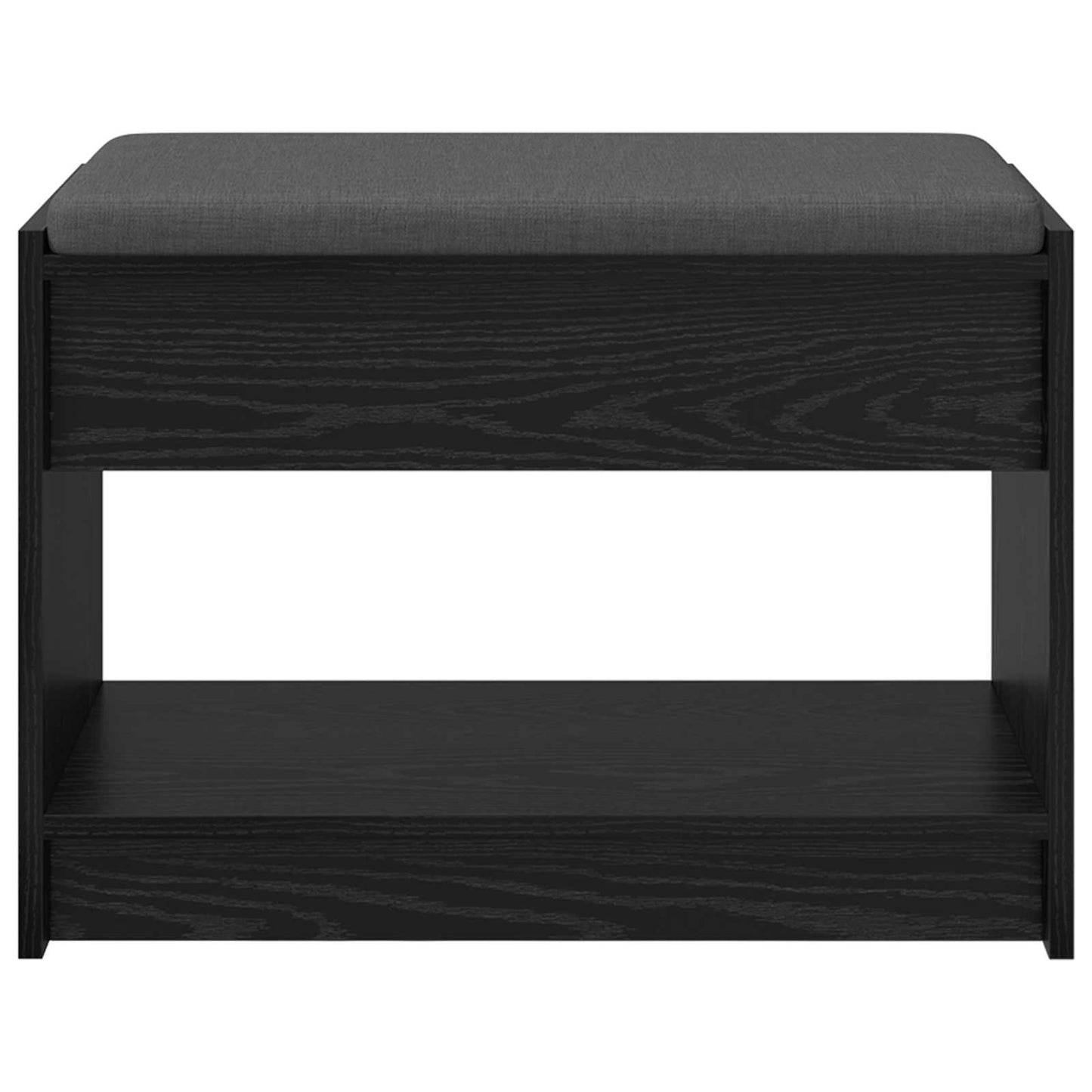 vidaXL Παγκάκι Χαλωρίου Μαύρη Δρυς 63 x 38 x 45 εκ