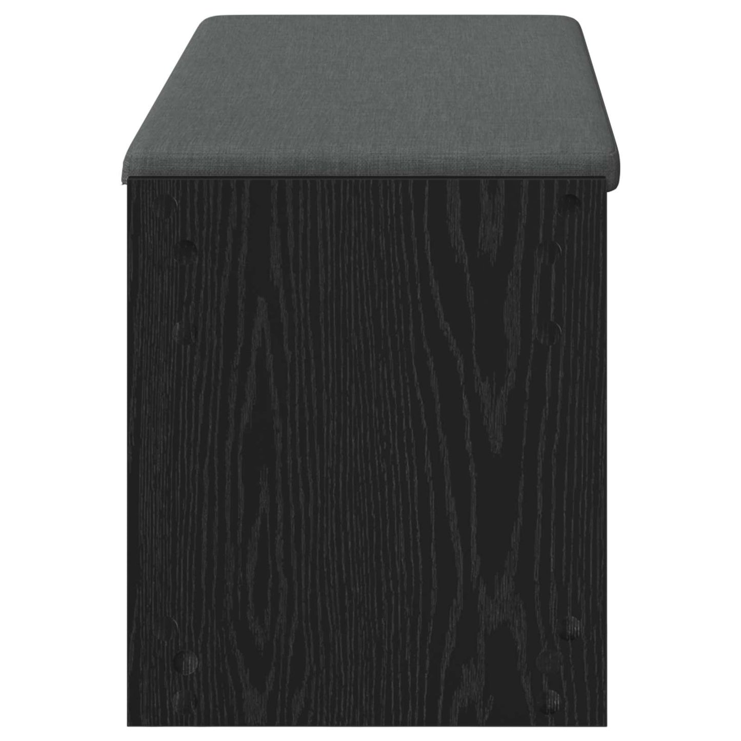 vidaXL Παγκάκι Χαλωρίου με μαξιλάρι Μαύρη Οξυά 103 x 38 x 45 εκ