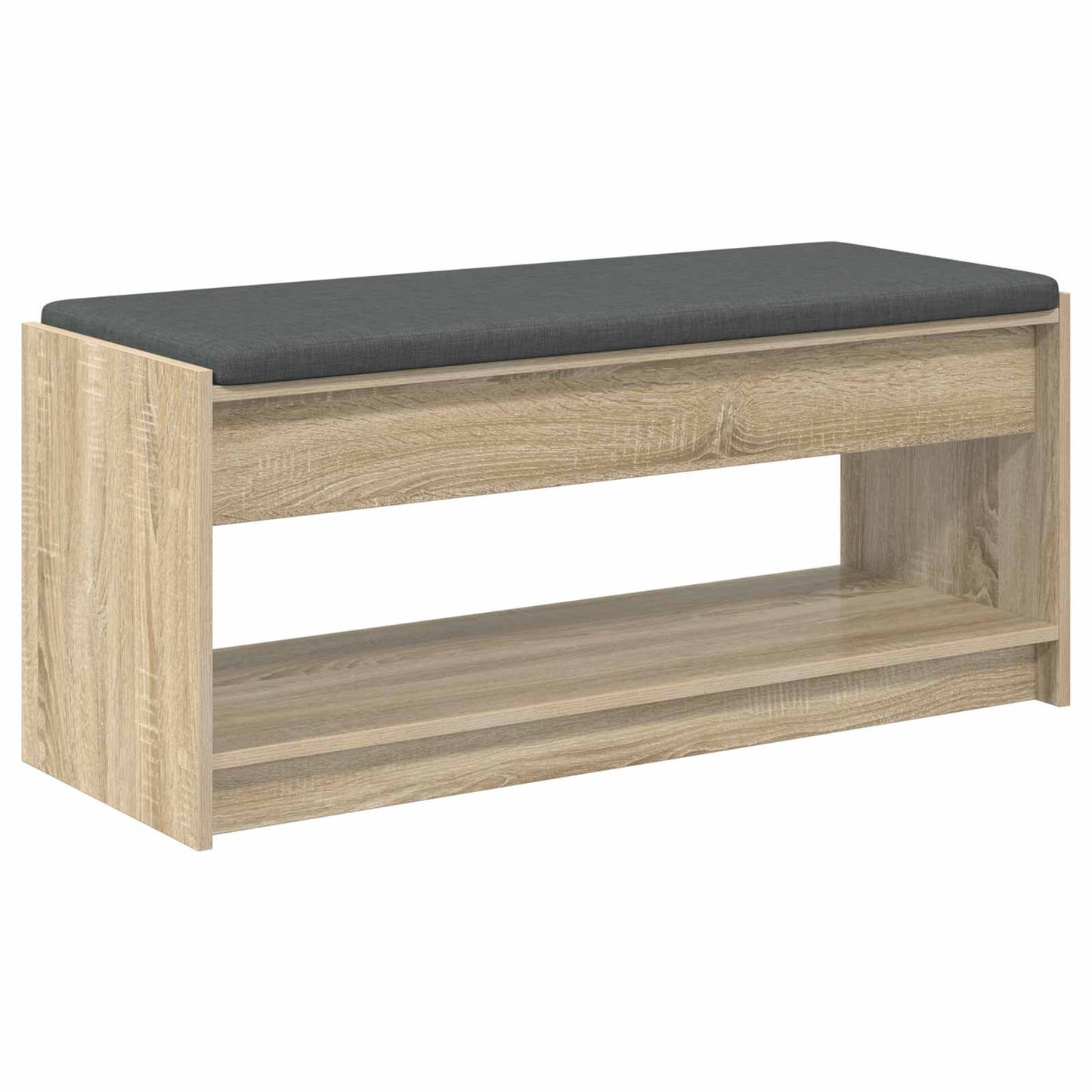 vidaXL Παγκάκι Χαλωρίου με μαξιλάρι Δρύς Sonoma 103 x 38 x 45 εκ