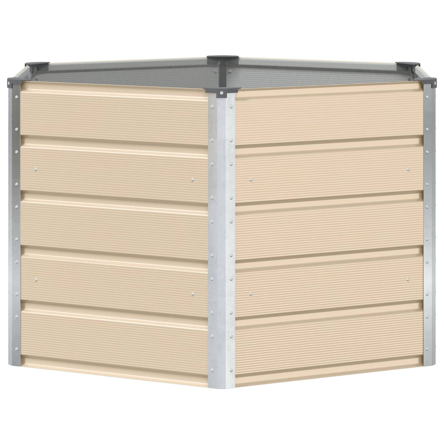 vidaXL Γλάστρα Ελεφαντόδοντο 129 x 129 x 75 εκ Ατσάλι