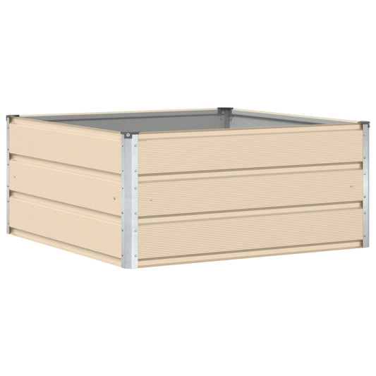 vidaXL Γλάστρα Ελεφαντόδοντο 100 x 100 x 45 cm Ατσάλι