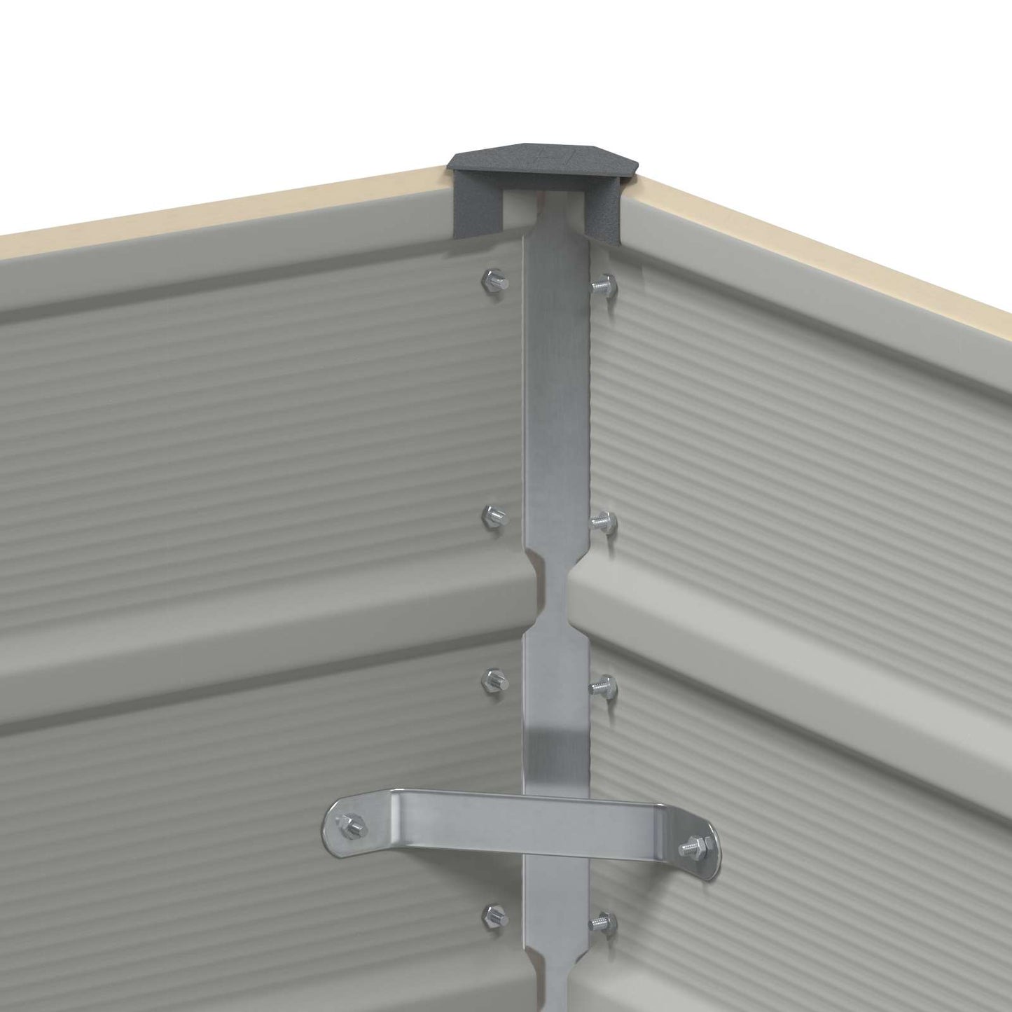 vidaXL Γλάστρα Ελεφαντόδοντο 100 x 100 x 75 εκ Ατσάλι