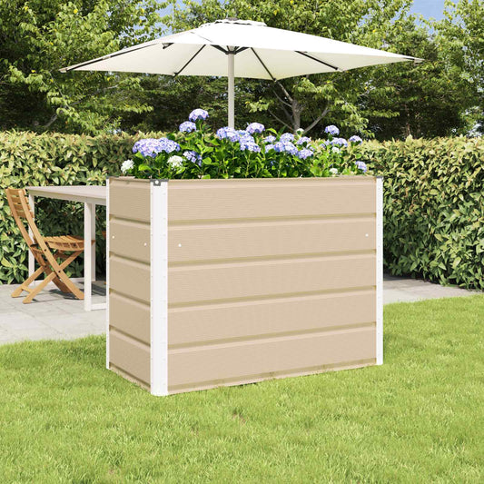 vidaXL Γλάστρα Ελεφαντόδοντο 100 x 50 x 75 cm Επικαλυμμένος Χάλυβας