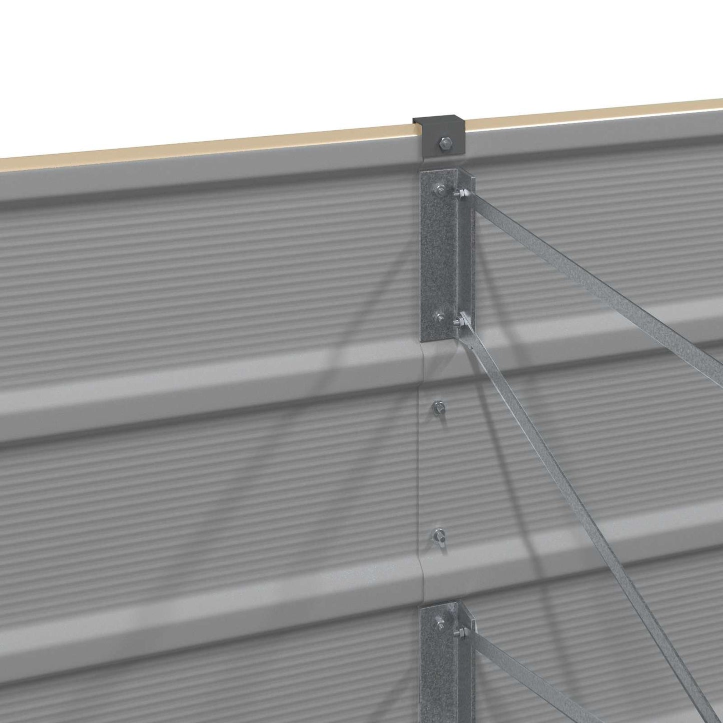 vidaXL Γλάστρα Ελεφαντόδοντο 580 x 50 x 45 εκ Επικαλυμμένος Χάλυβας