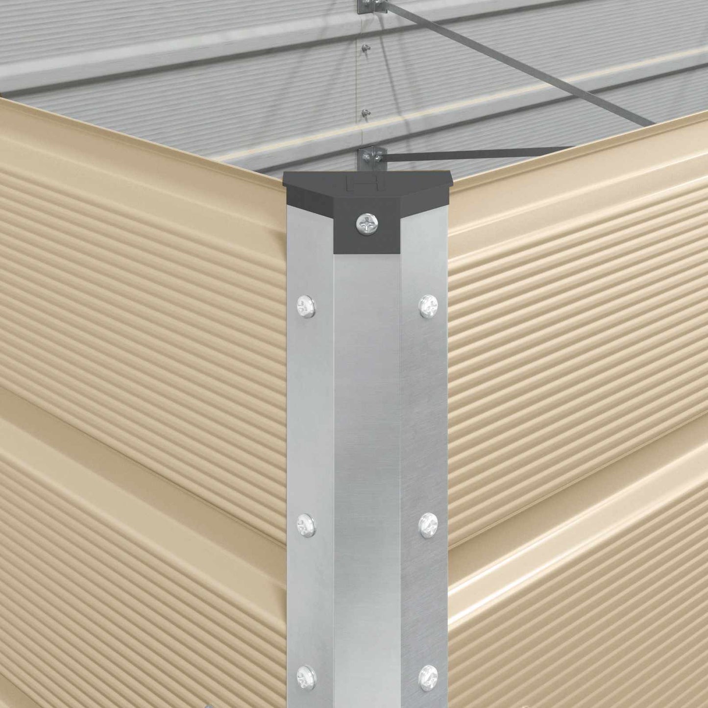 vidaXL Γλάστρα Ελεφαντόδοντο 195 x 100 x 75 εκ Επικαλυμμένος Χάλυβας