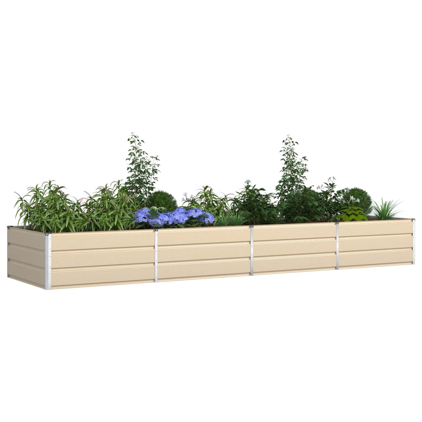 vidaXL Γλάστρα Ελεφαντόδοντο 195 x 100 x 45 εκ Επικαλυμμένος Χάλυβας