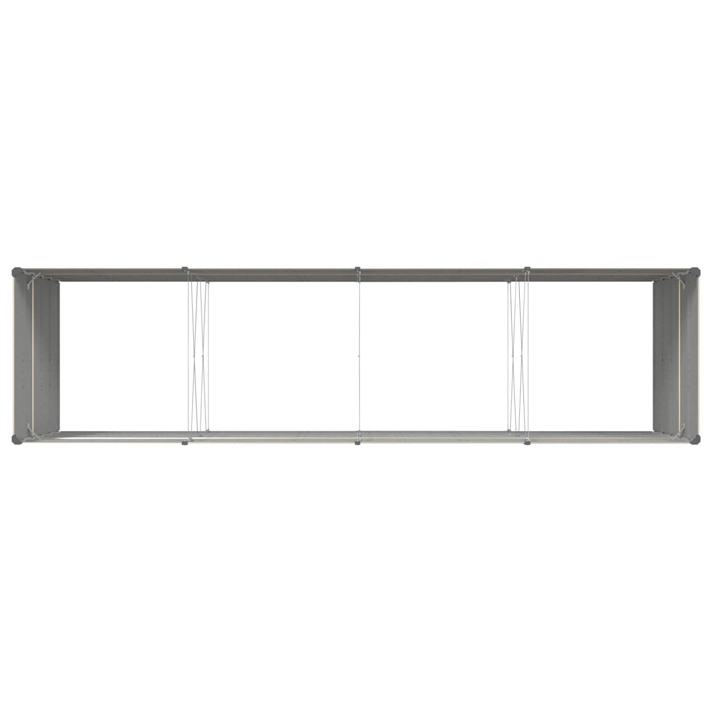 vidaXL Γλάστρα Ελεφαντόδοντο 385 x 100 x 75 εκ Επικαλυμμένος Χάλυβας